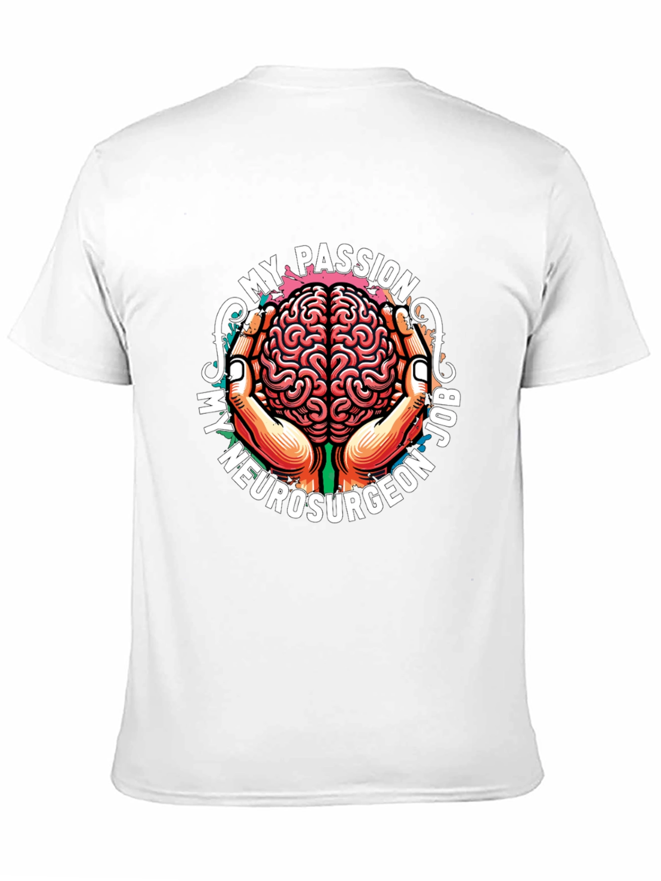 Black Neurosurgeon Passion T-Shirt - Brain Design view 11