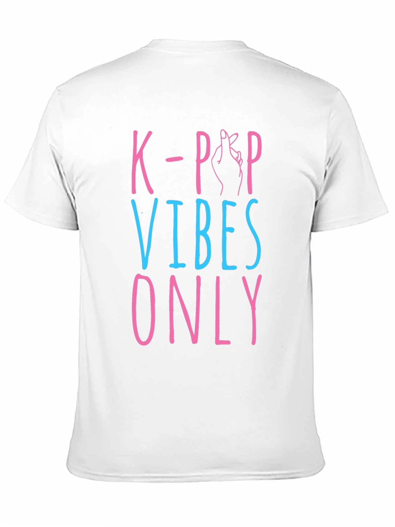 Black K-Pop Vibes Only Graphic Tee - Unisex view 11