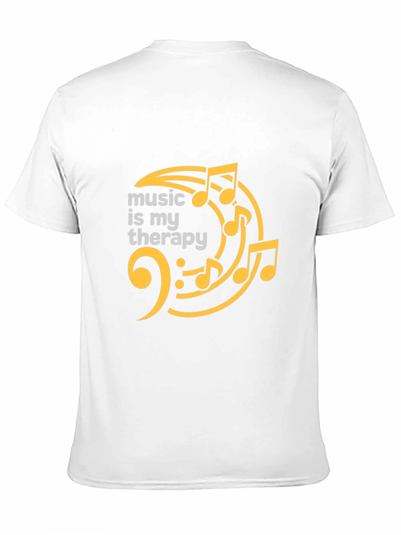 Black Music Therapy Black T-Shirt view 11