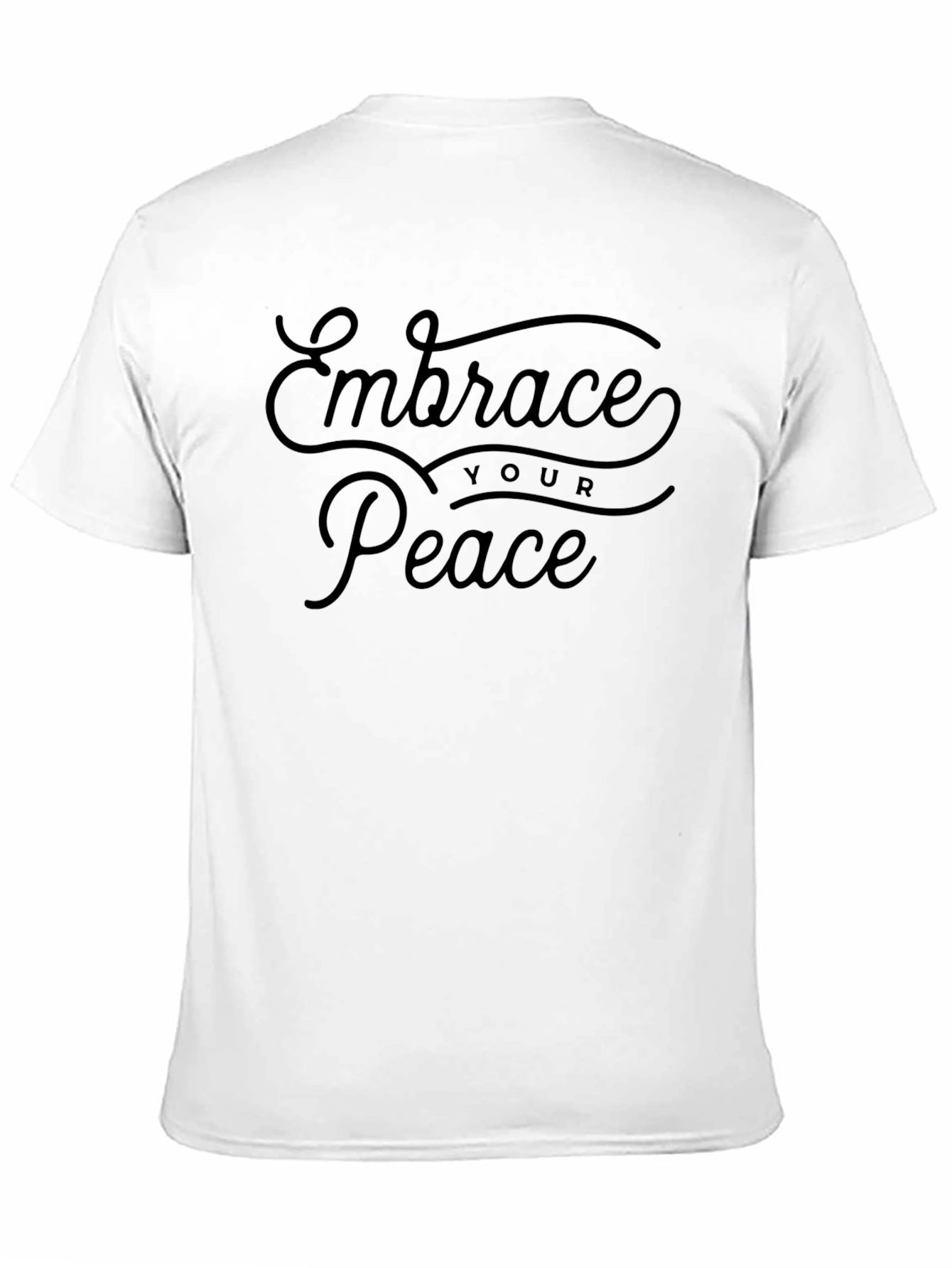 Black Embrace Your Peace Graphic T-Shirt view 11