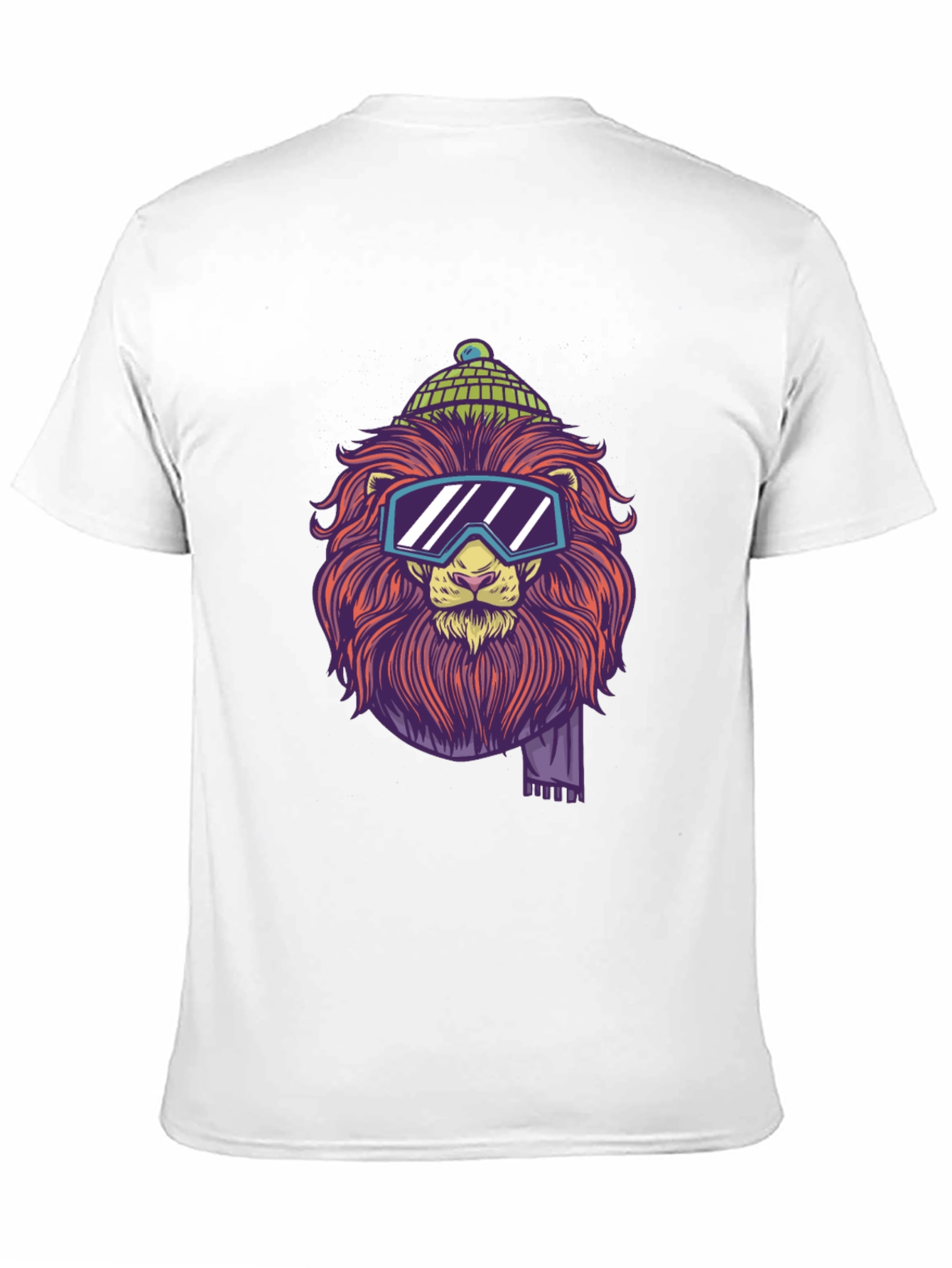 Black Lion Graphic Tee - Cool Winter Style view 11