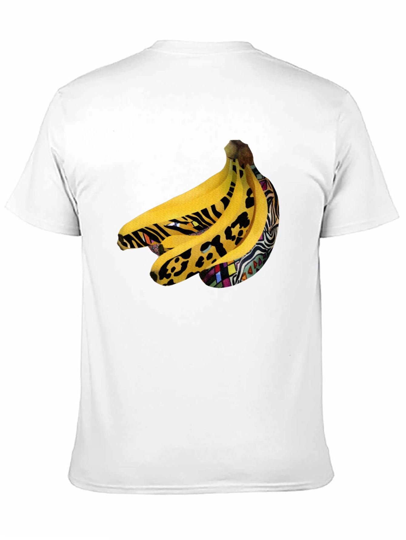 Black Funky Banana Print Black T-Shirt view 11