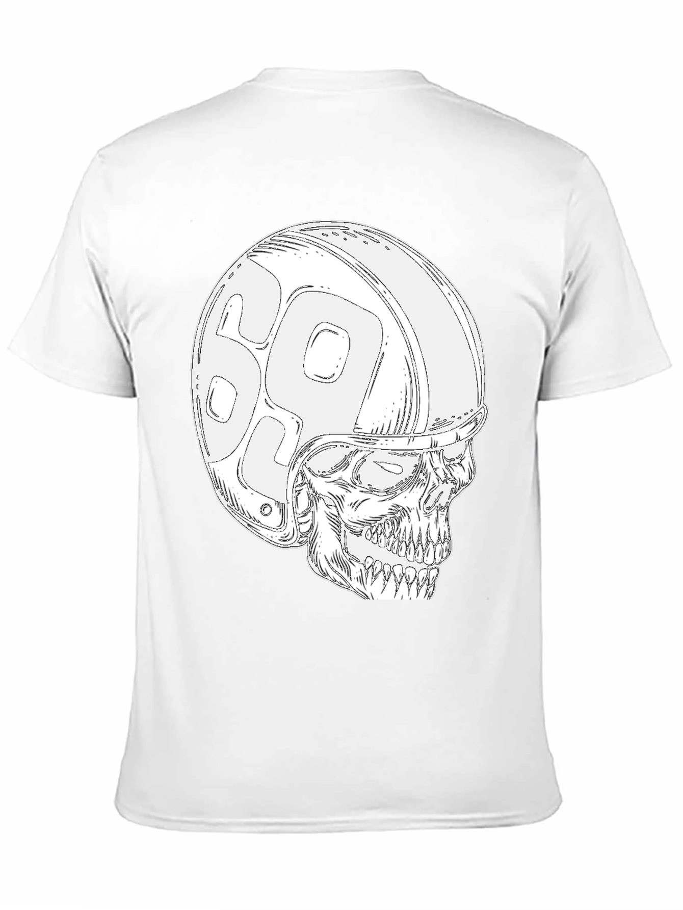 Black Skull 69 Helmet T-Shirt - Ride in Style! view 11