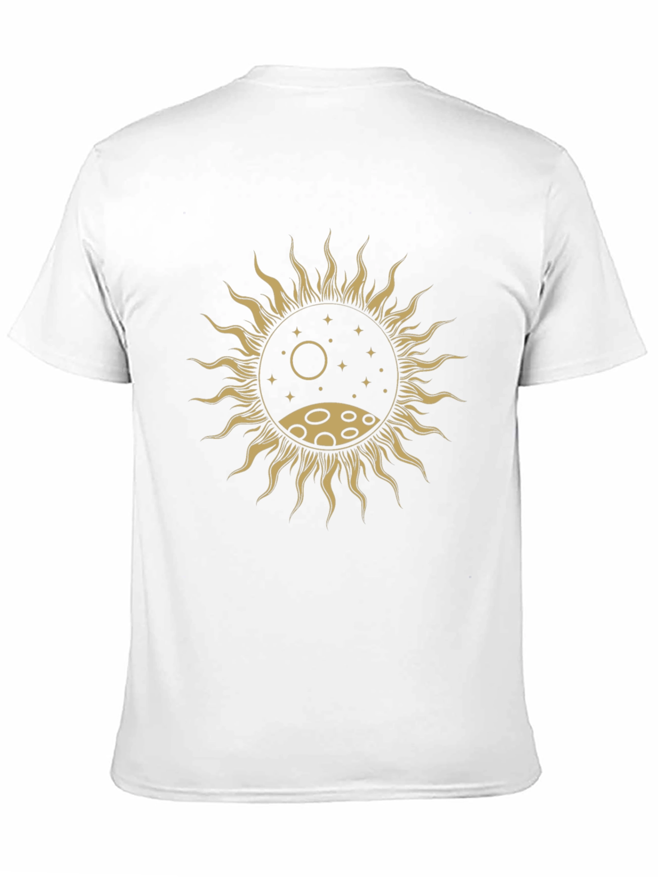 Black Sun and Moon Graphic T-Shirt - Celestial Design view 11