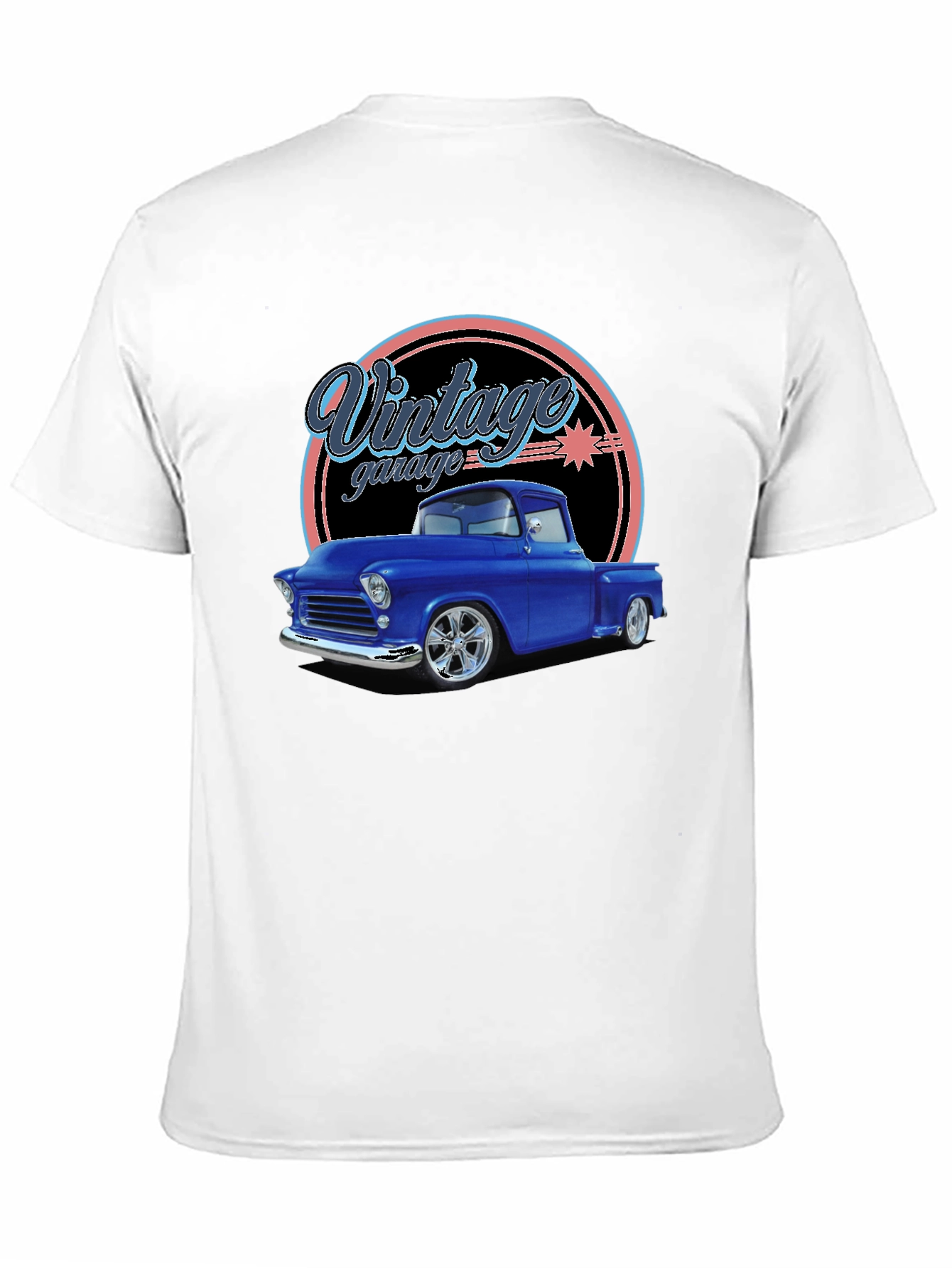 Black Vintage Garage Classic Truck T-Shirt view 11