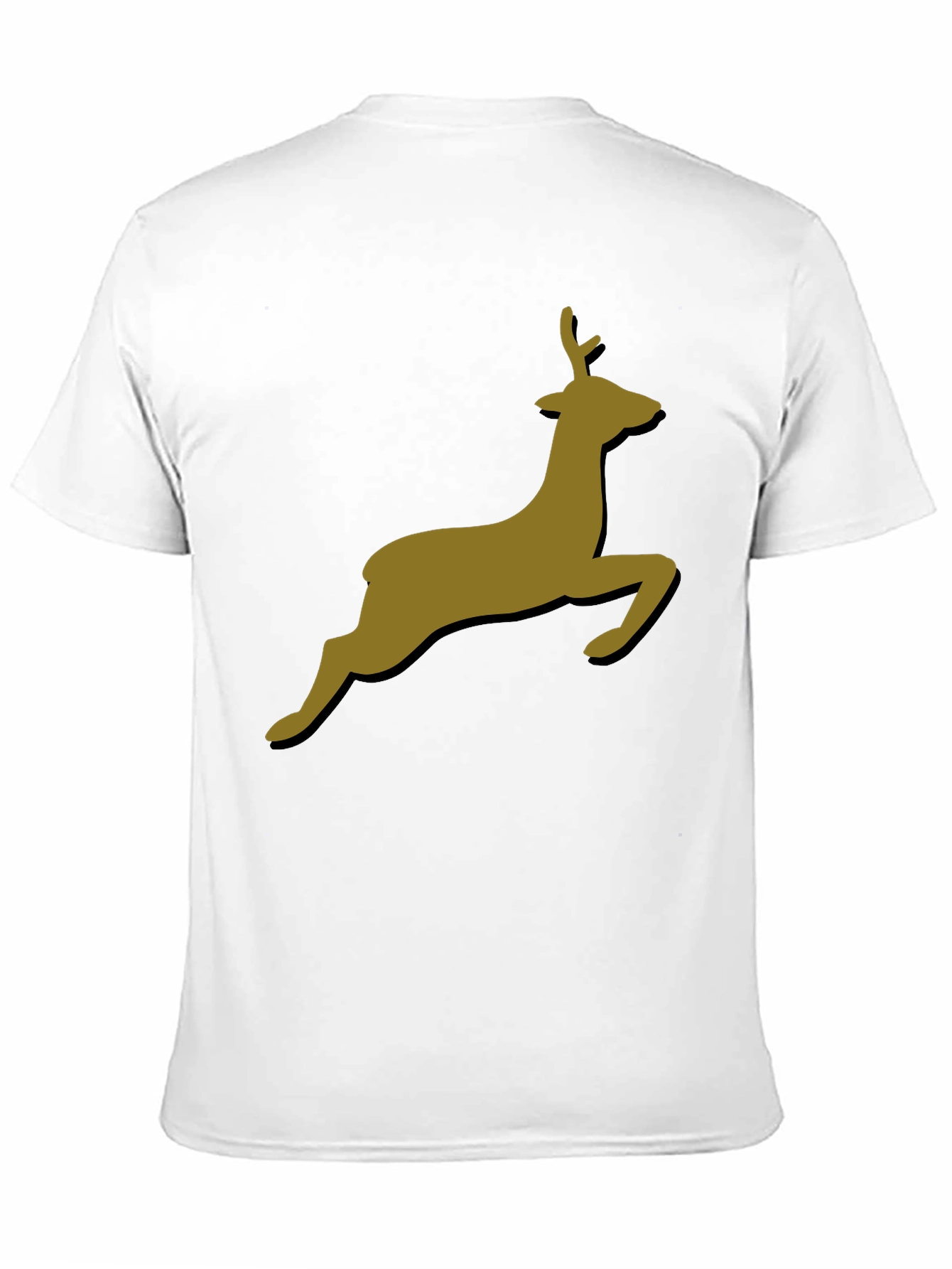 Black Leaping Deer Graphic T-Shirt - Stylish Black Tee view 11