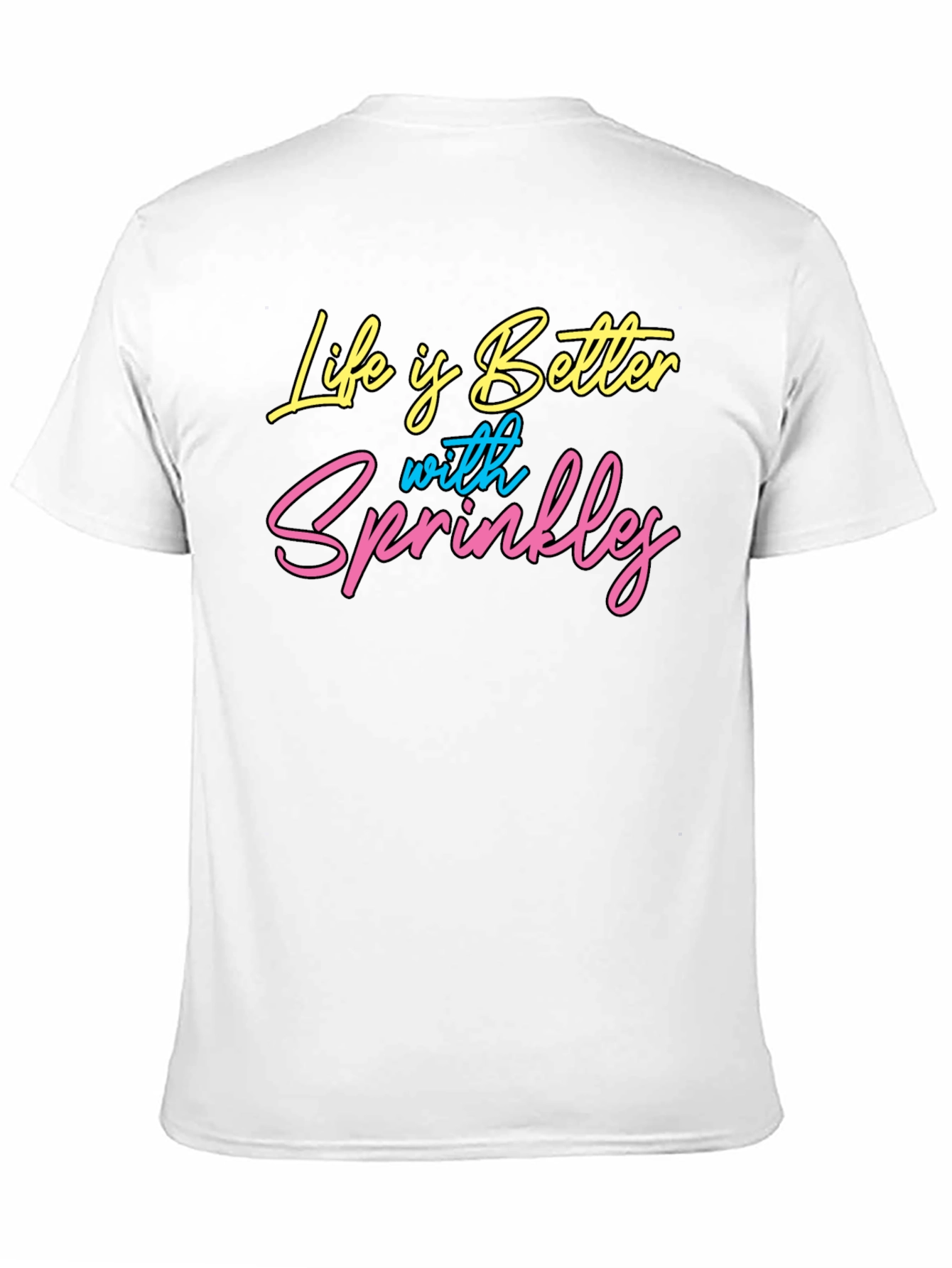 Black Life is Better with Sprinkles Black Graphic Tee view 11