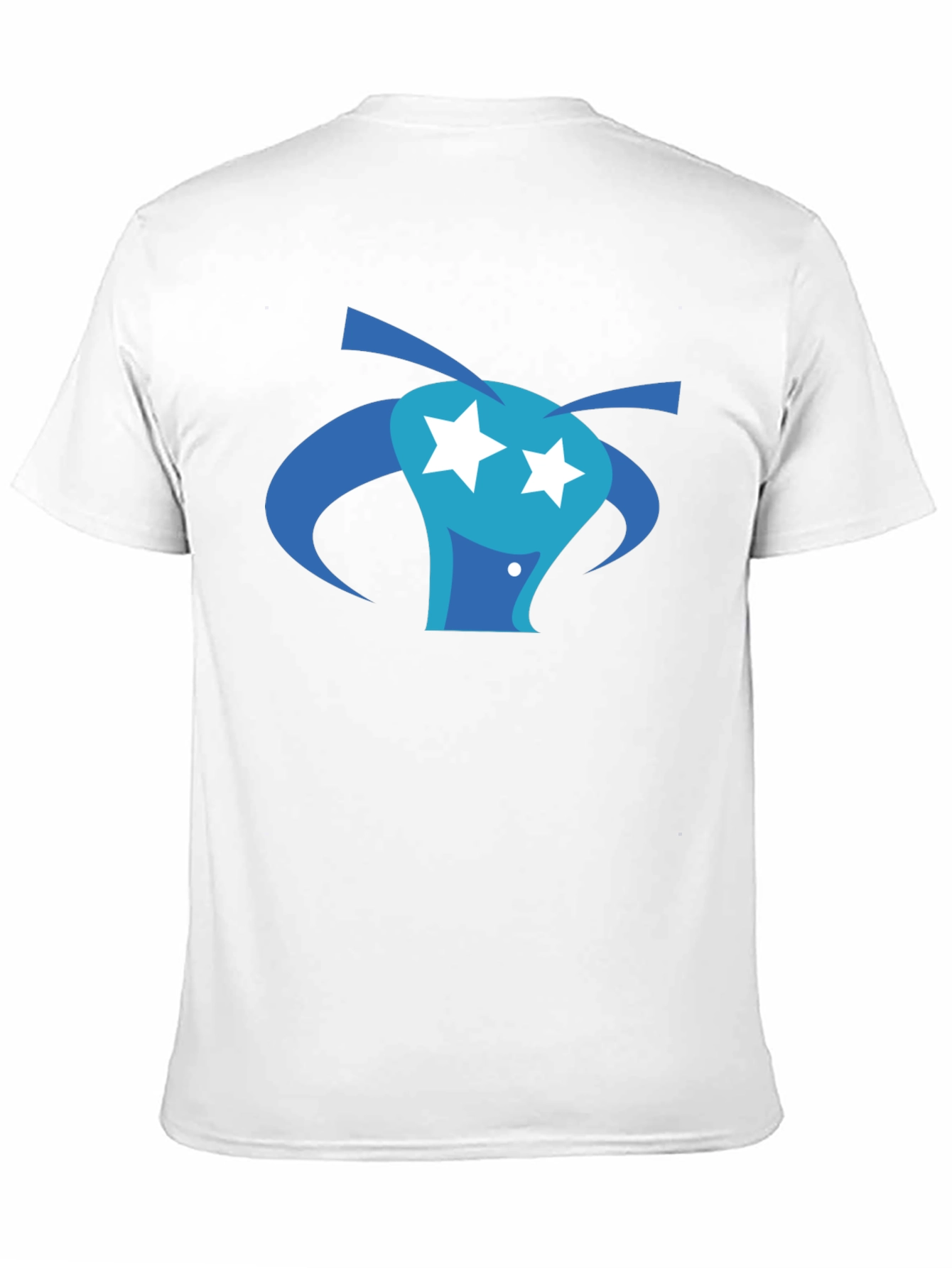 Black Abstract Graphic Tee - Black Cotton Blend view 11