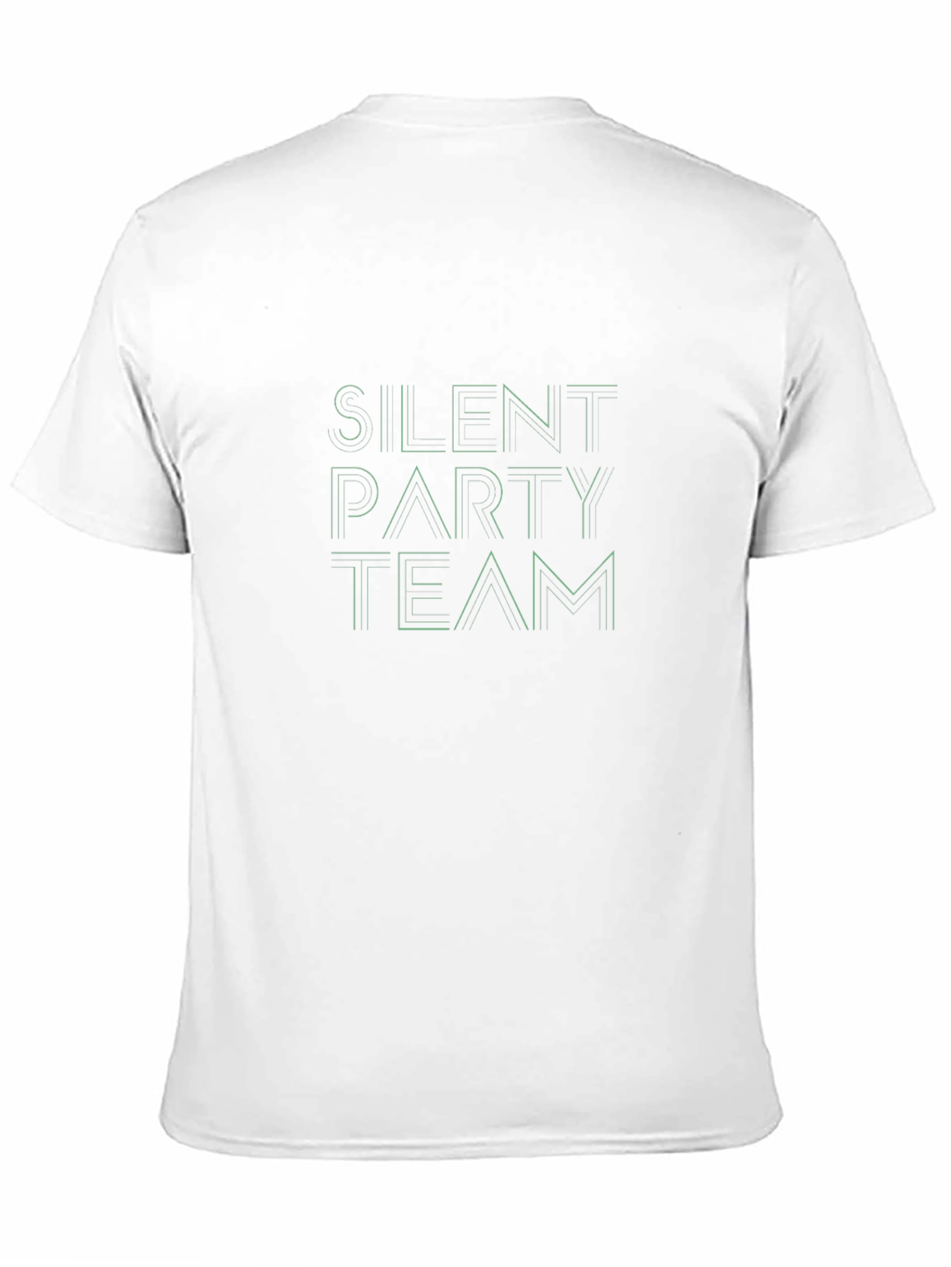 Black Silent Party Team Black Graphic Tee view 11