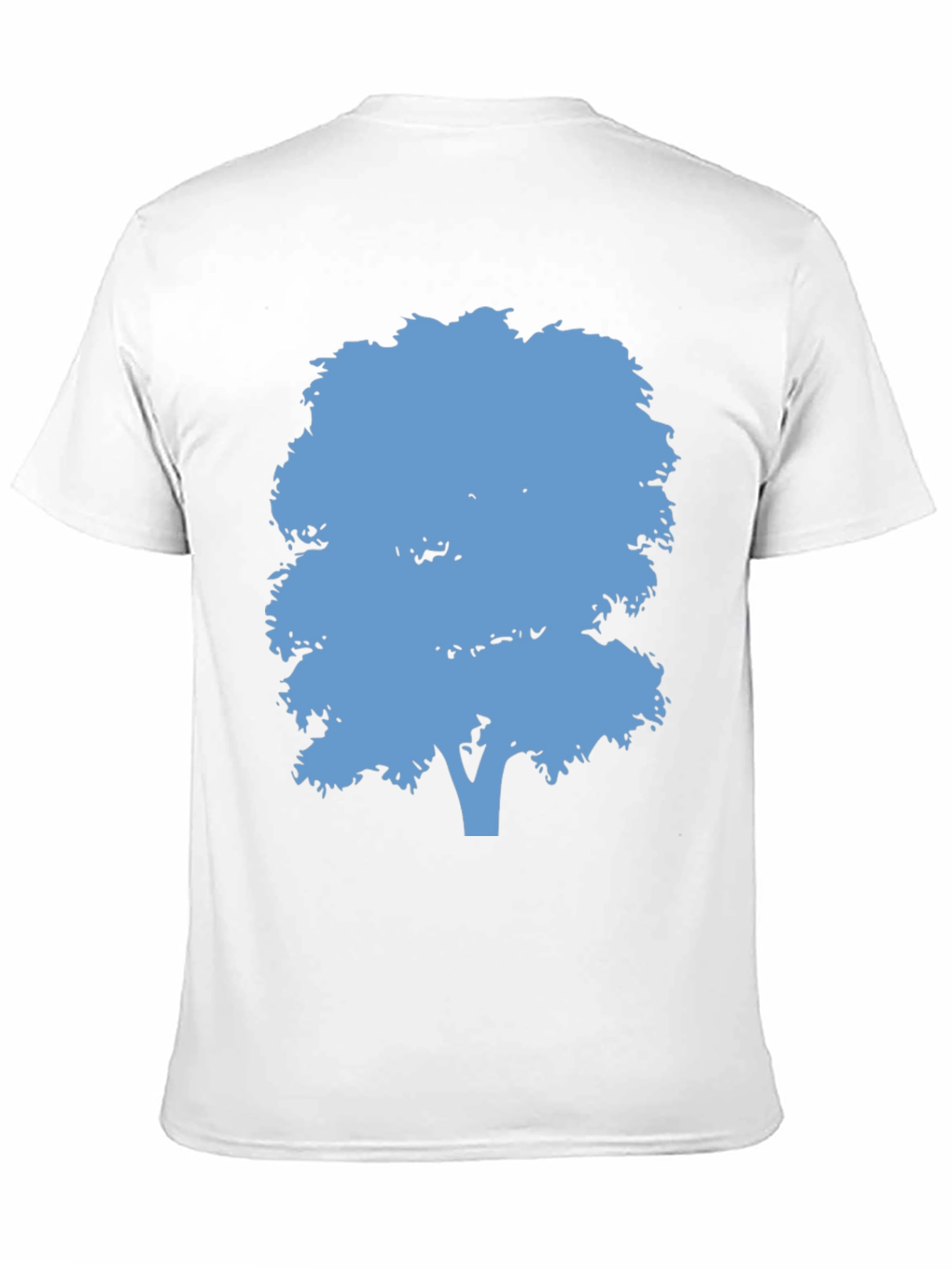 Black Blue Tree Graphic Black T-Shirt view 11
