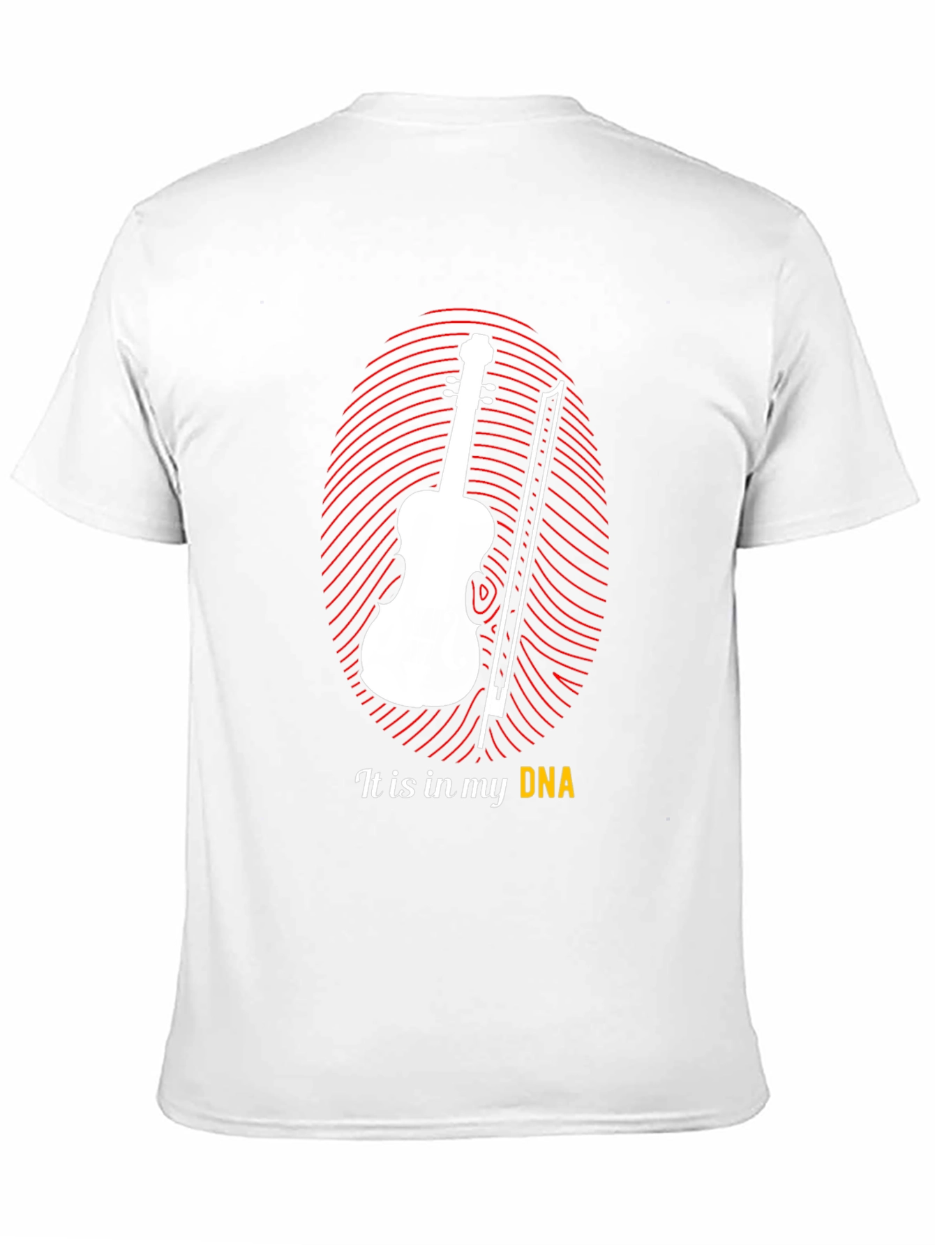 Black Musician's DNA T-Shirt - Violin Player Tee view 11