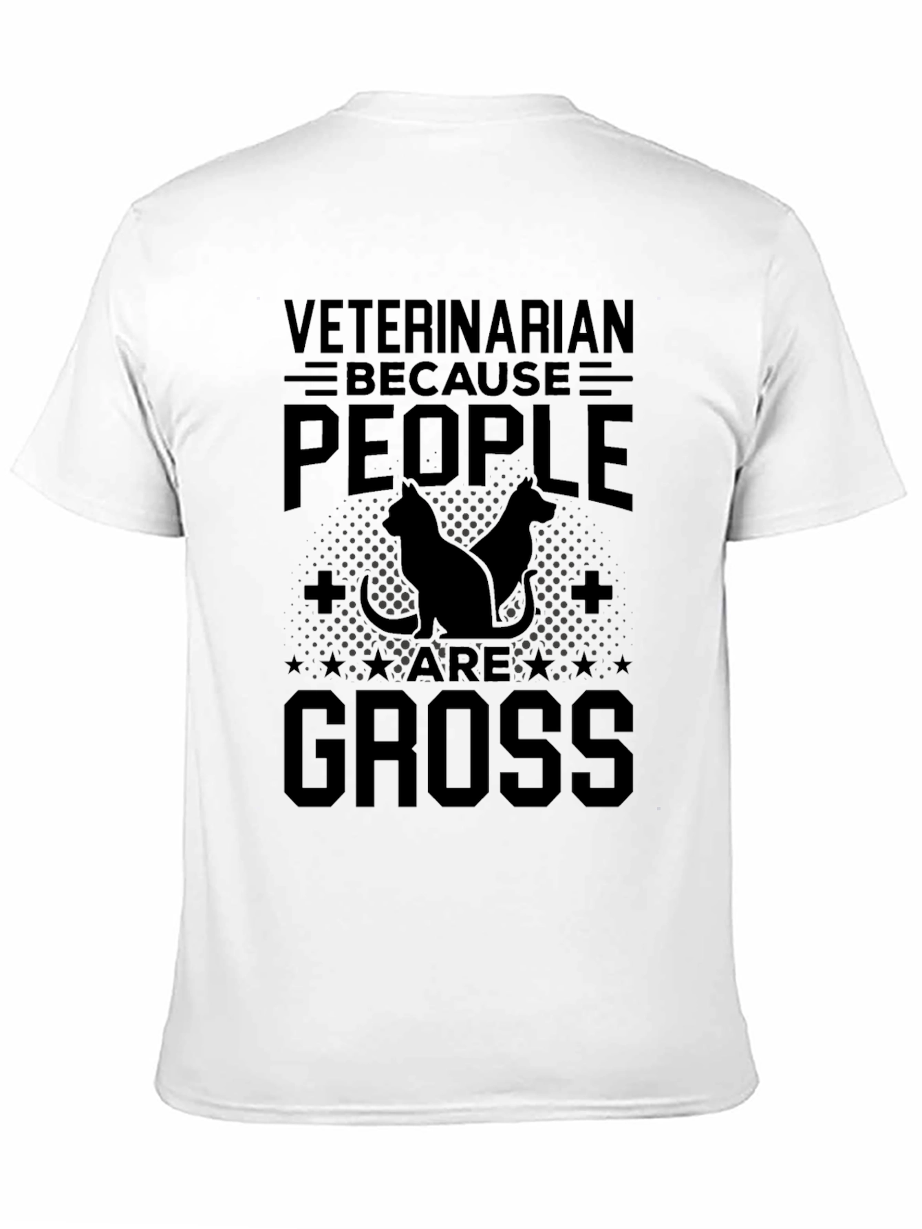 Black Veterinarian Because People Are Gross T-Shirt view 11