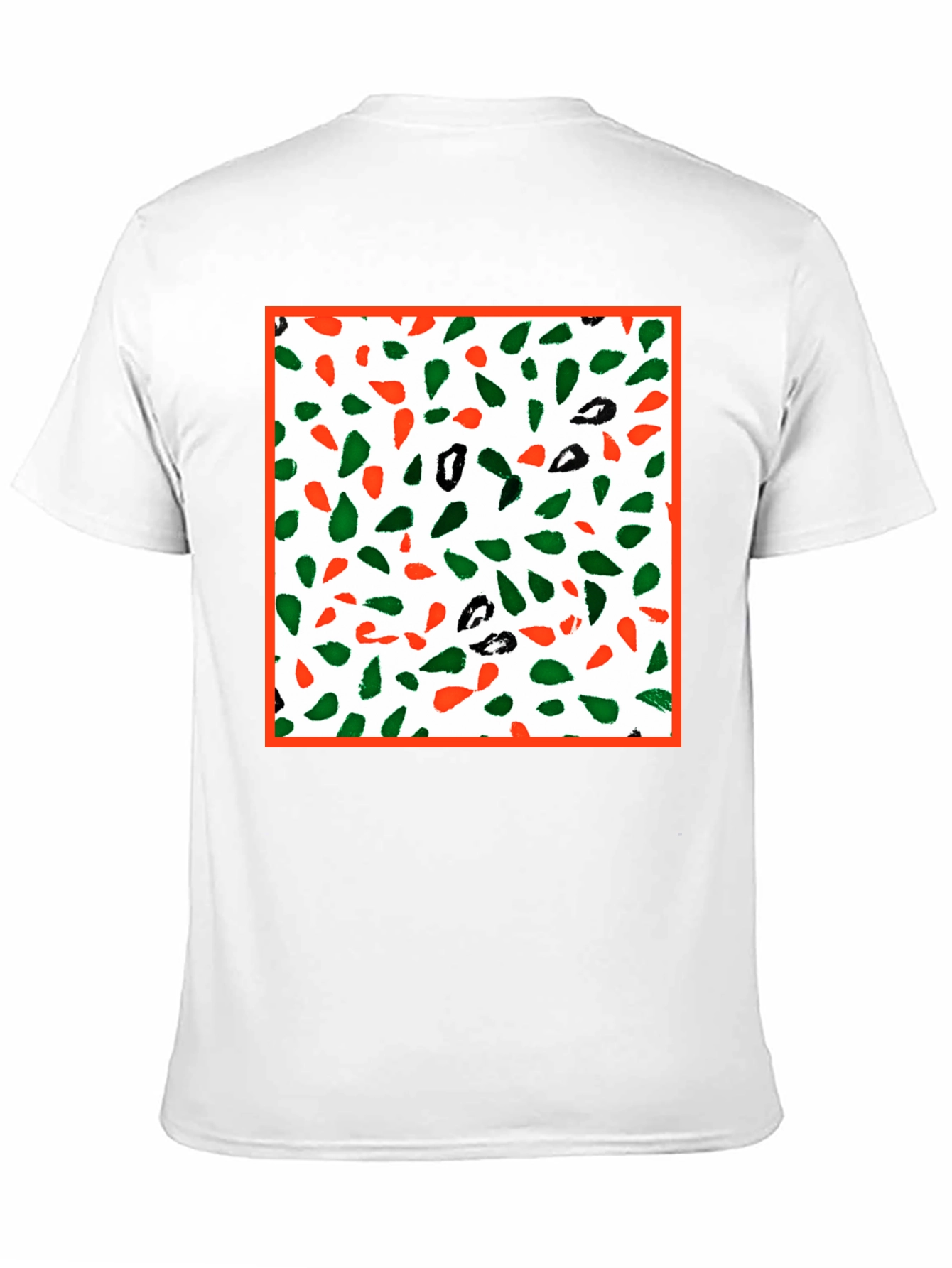 Black Abstract Pattern Graphic Tee - Men's Casual Fashion view 11