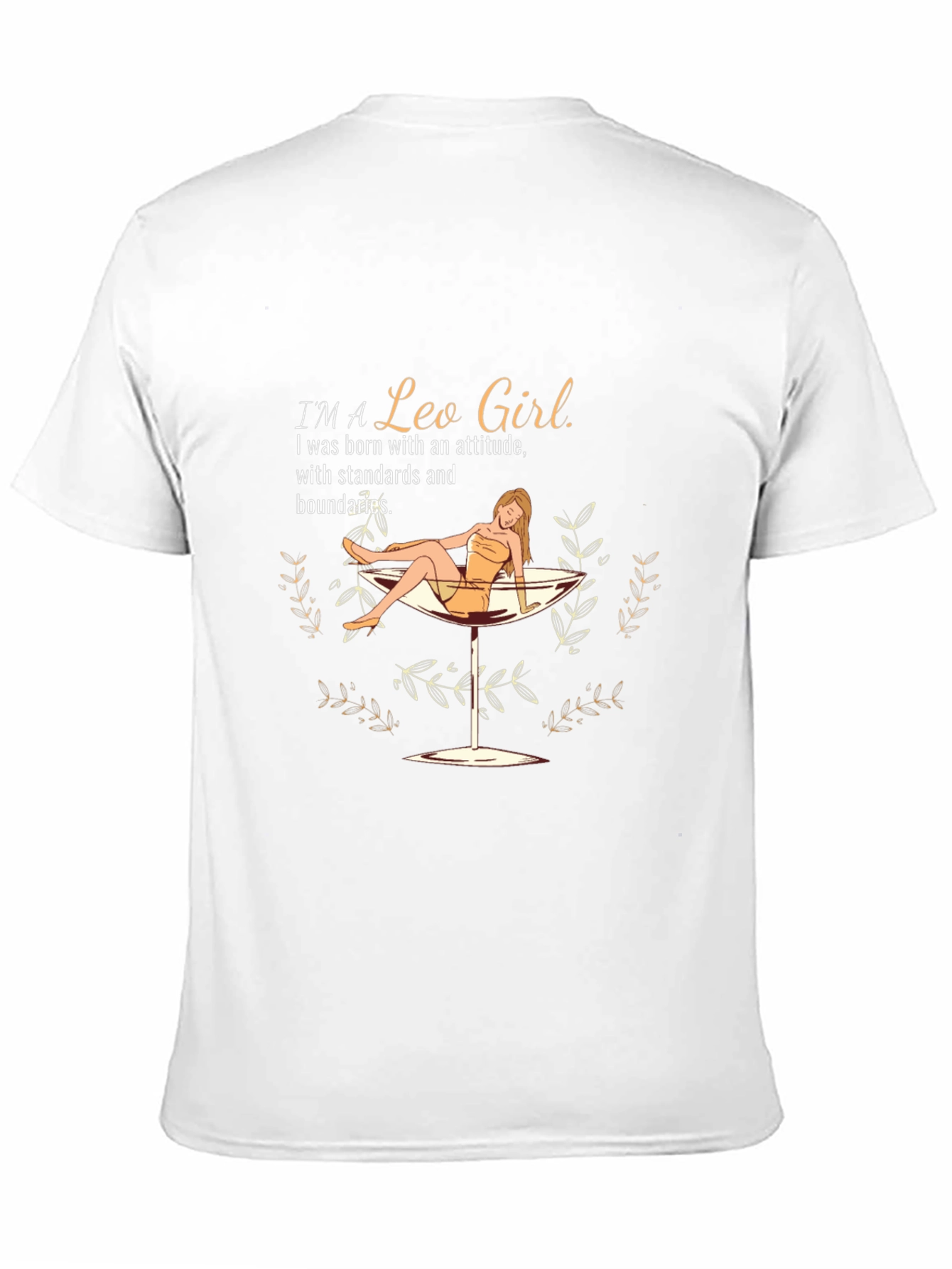 Black I'm a Leo Girl T-Shirt view 11