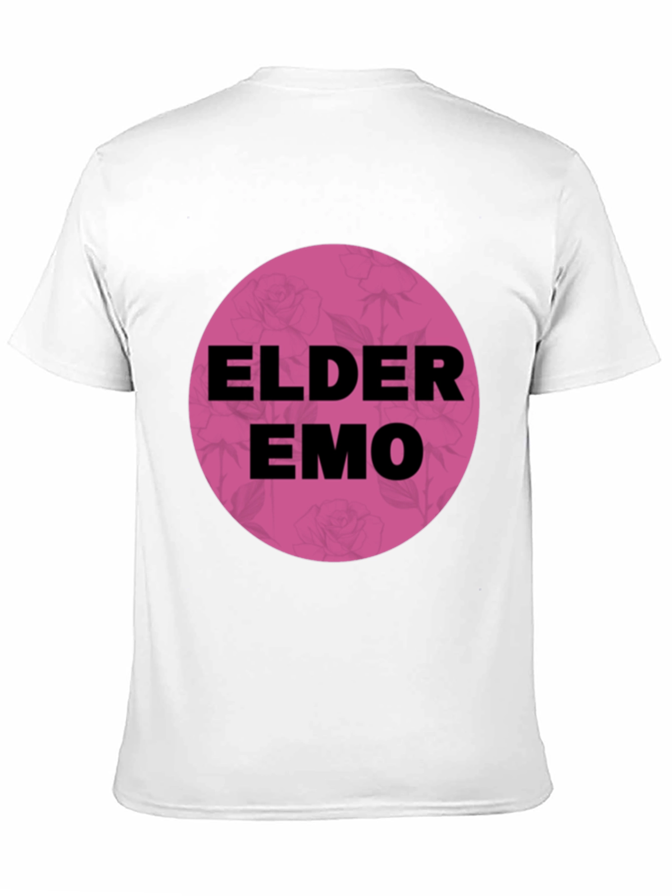 Black Elder Emo T-Shirt - Black Cotton Blend Graphic Tee view 11