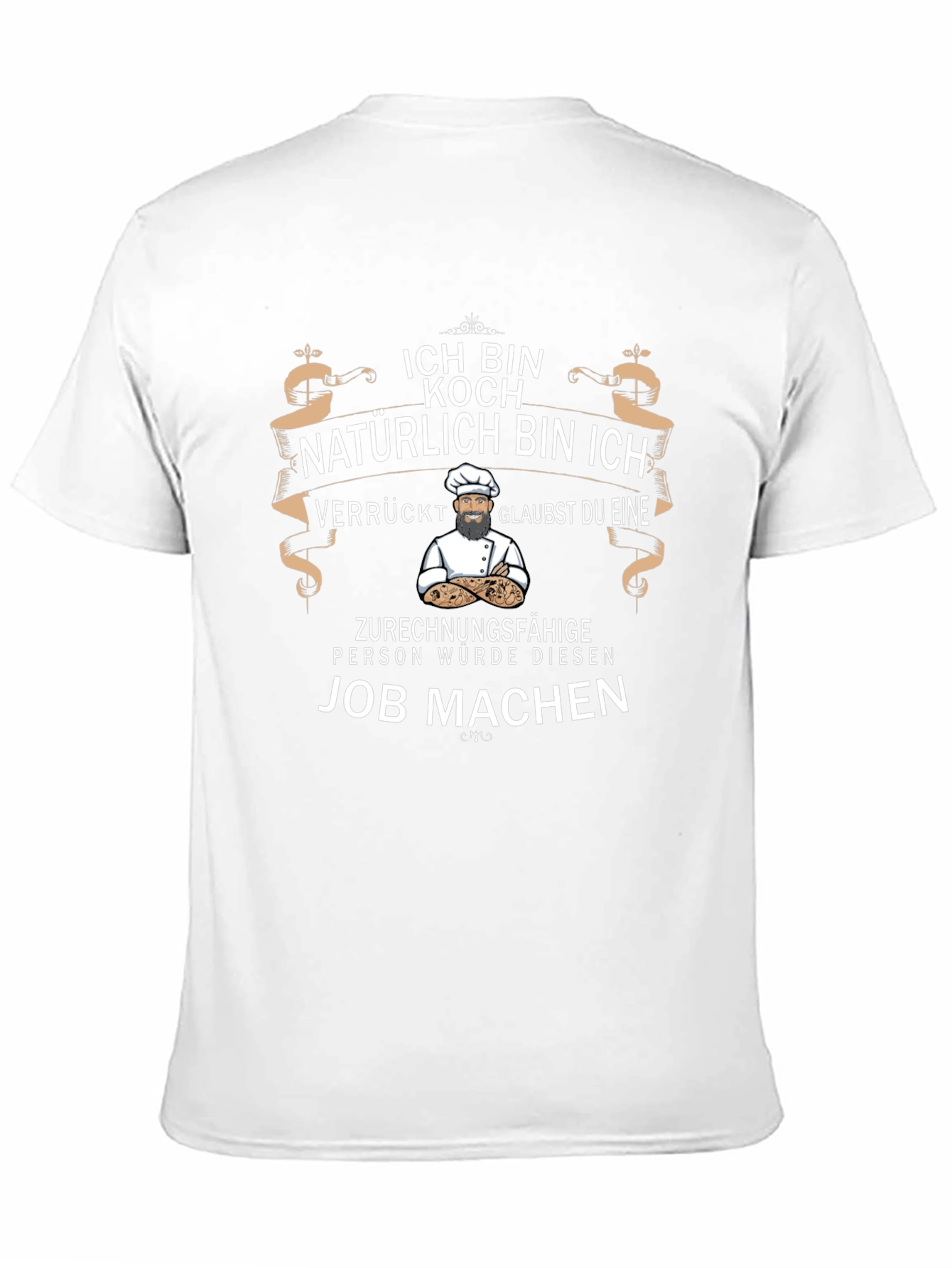 Black Funny Chef T-Shirt - ICH BIN KOCH view 11
