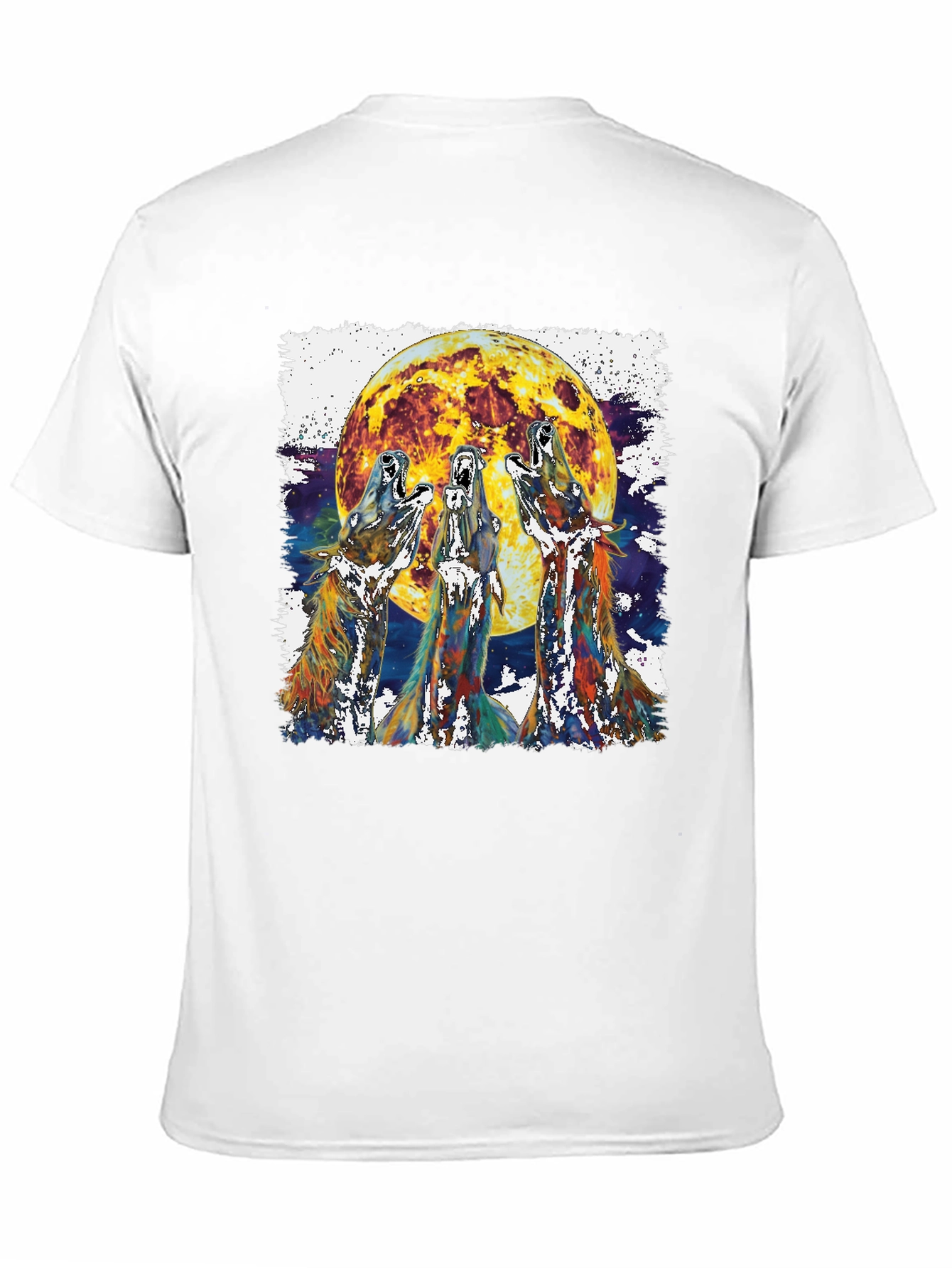 Black Wolf Moon Graphic Tee view 11