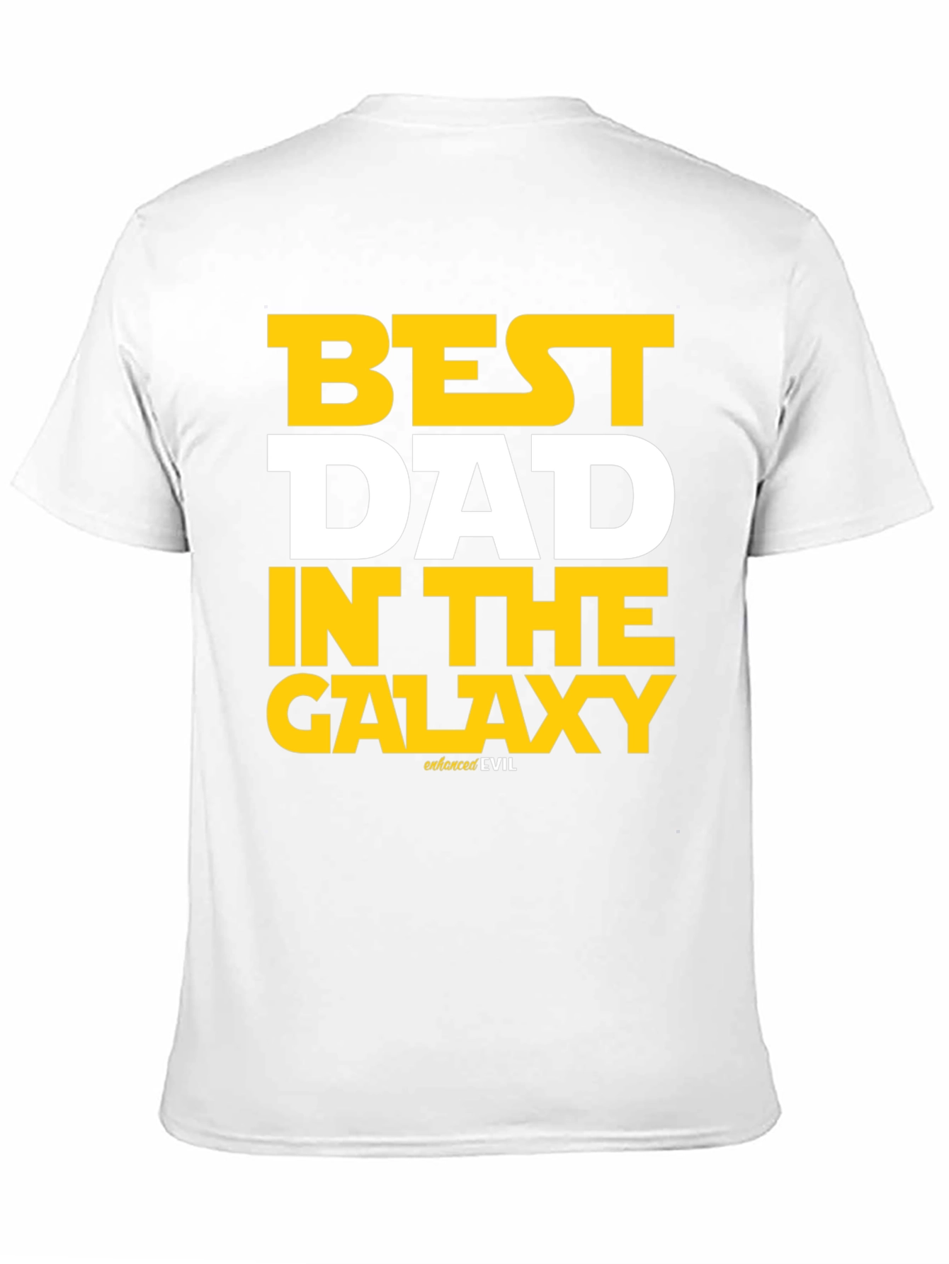 Black Best Dad in the Galaxy T-Shirt view 11