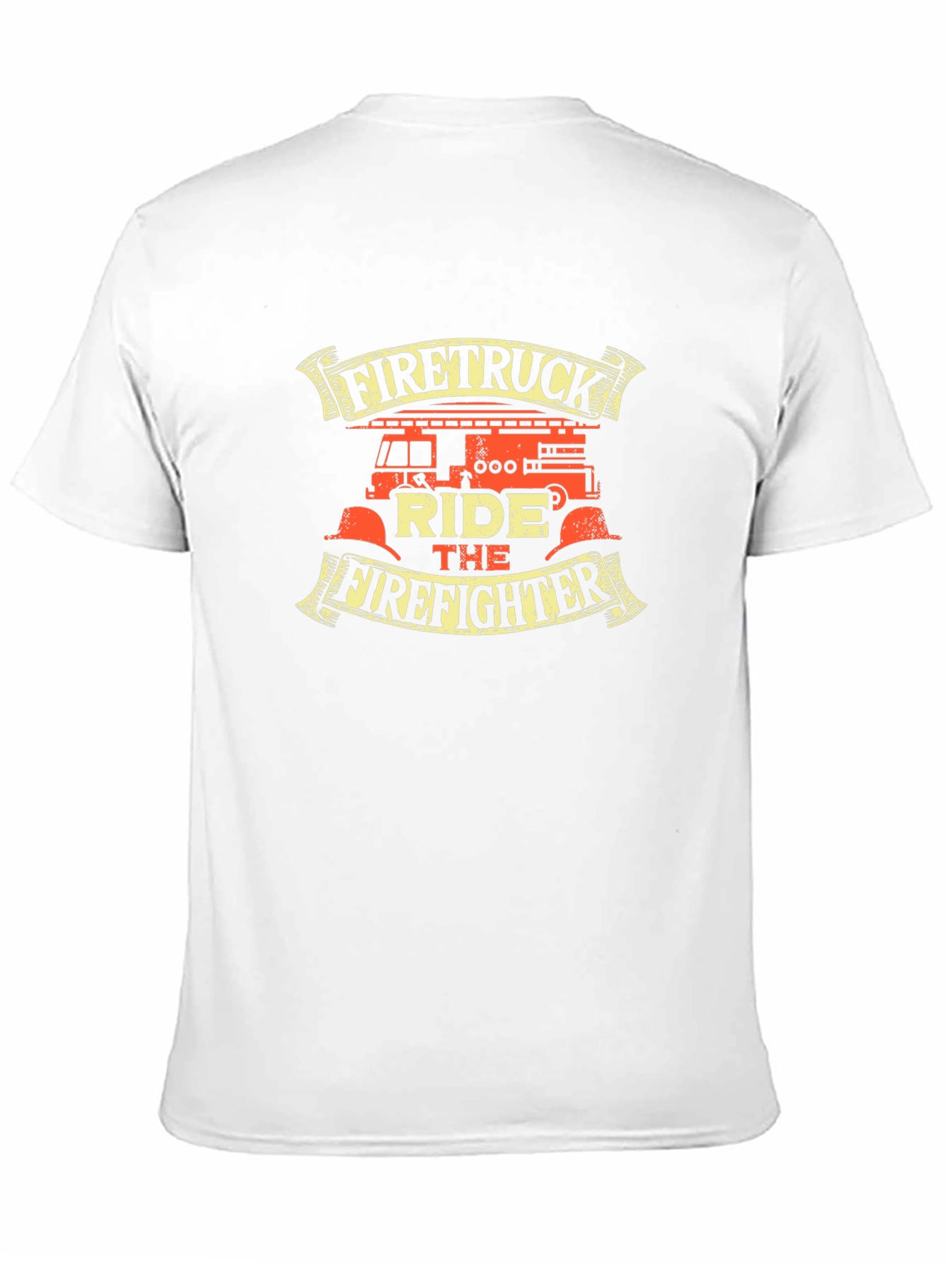 Black Firetruck Ride T-Shirt - Firefighter Tee view 11