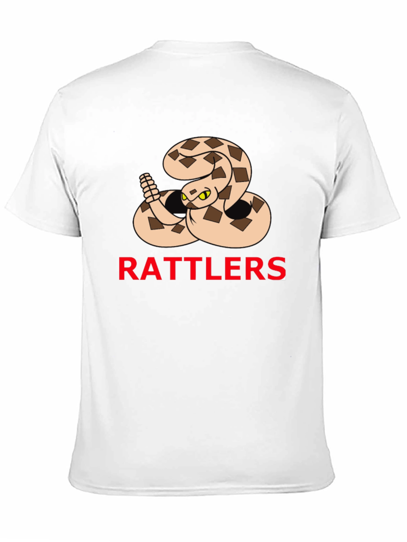Black Rattlers Snake Graphic T-Shirt view 11