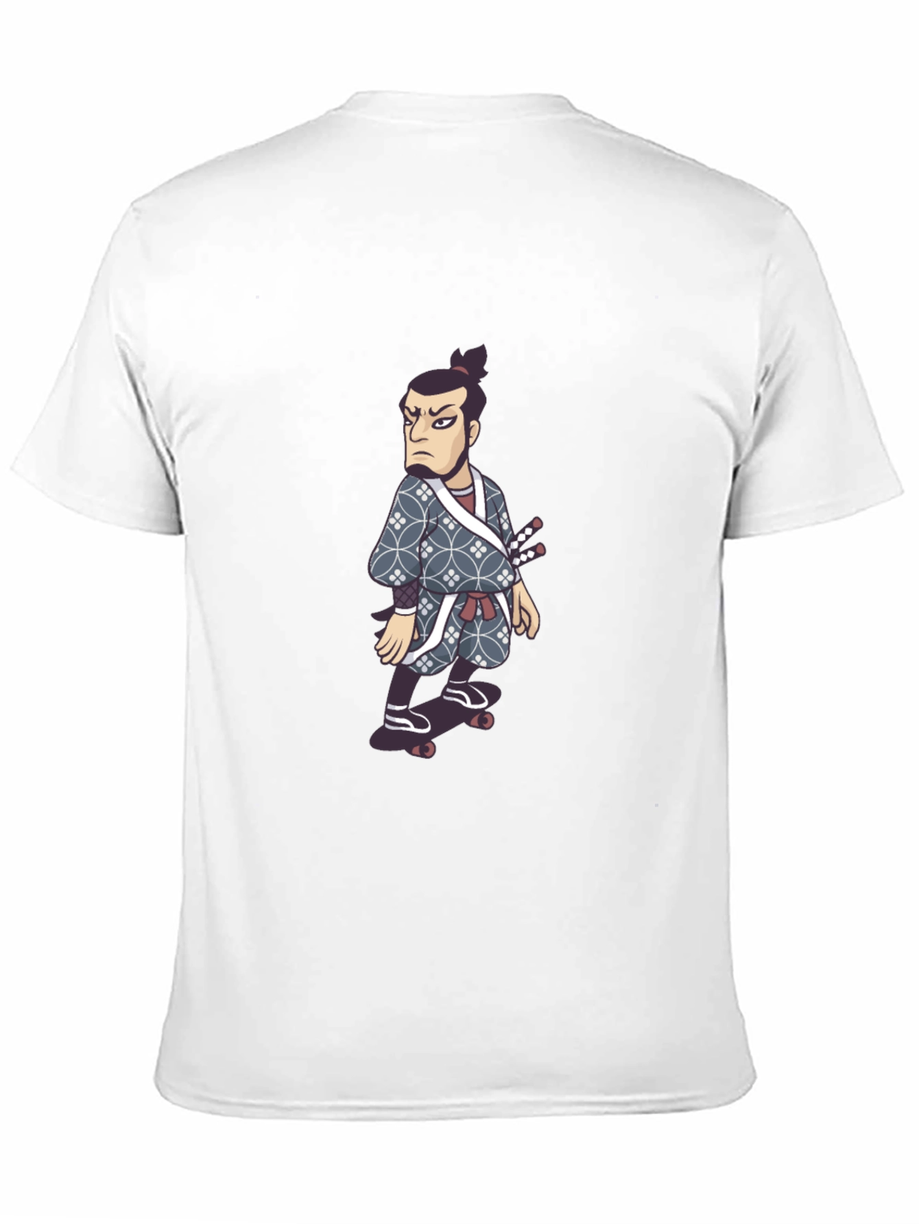 Black Samurai Skater T-Shirt - Unique Graphic Tee view 11