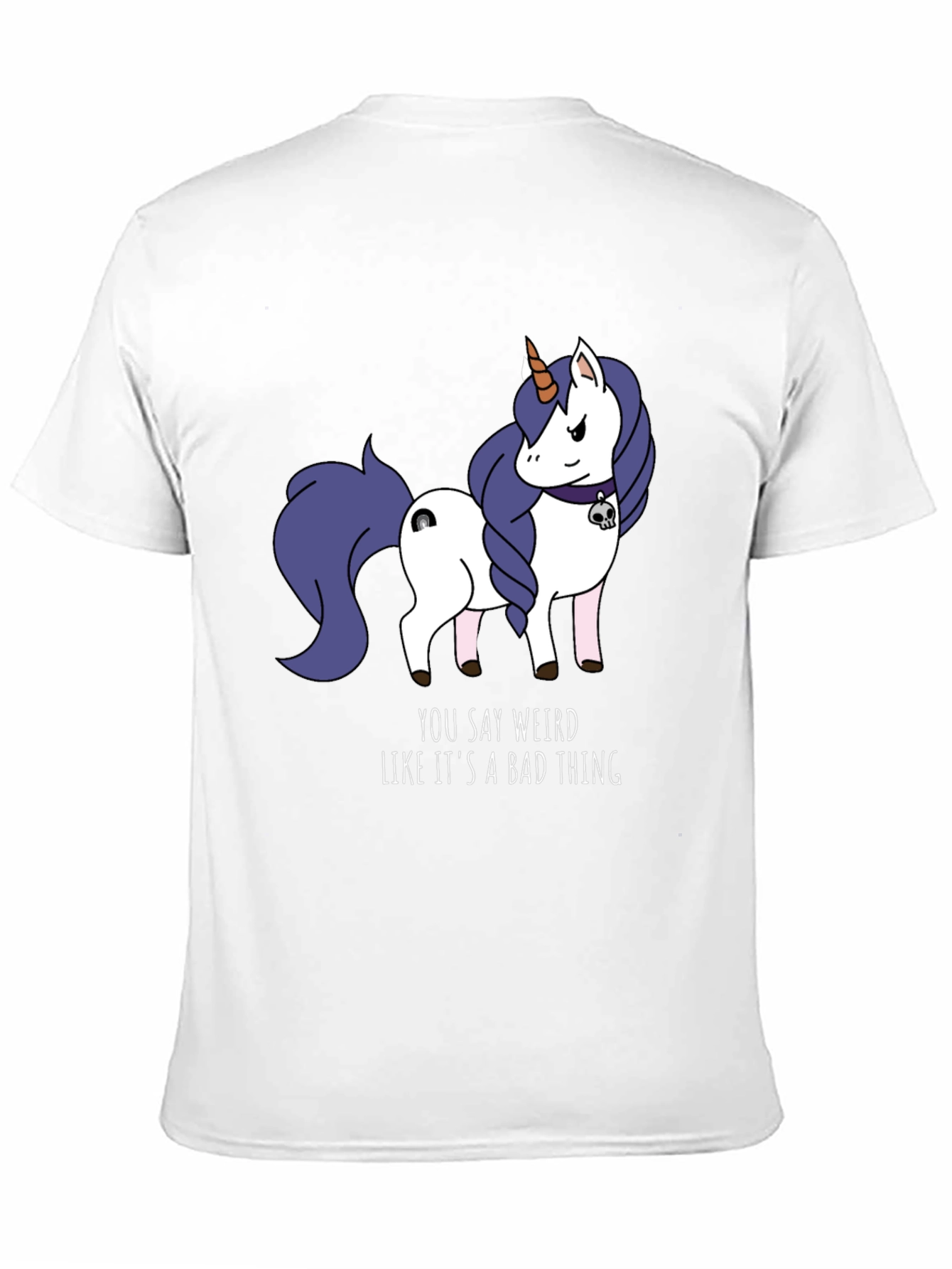 Black Weird Unicorn T-Shirt - Funny Graphic Tee for Men view 11