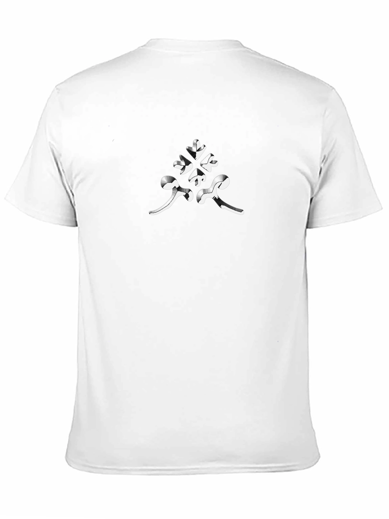 Black Abstract Graphic Black Cotton T-Shirt view 11