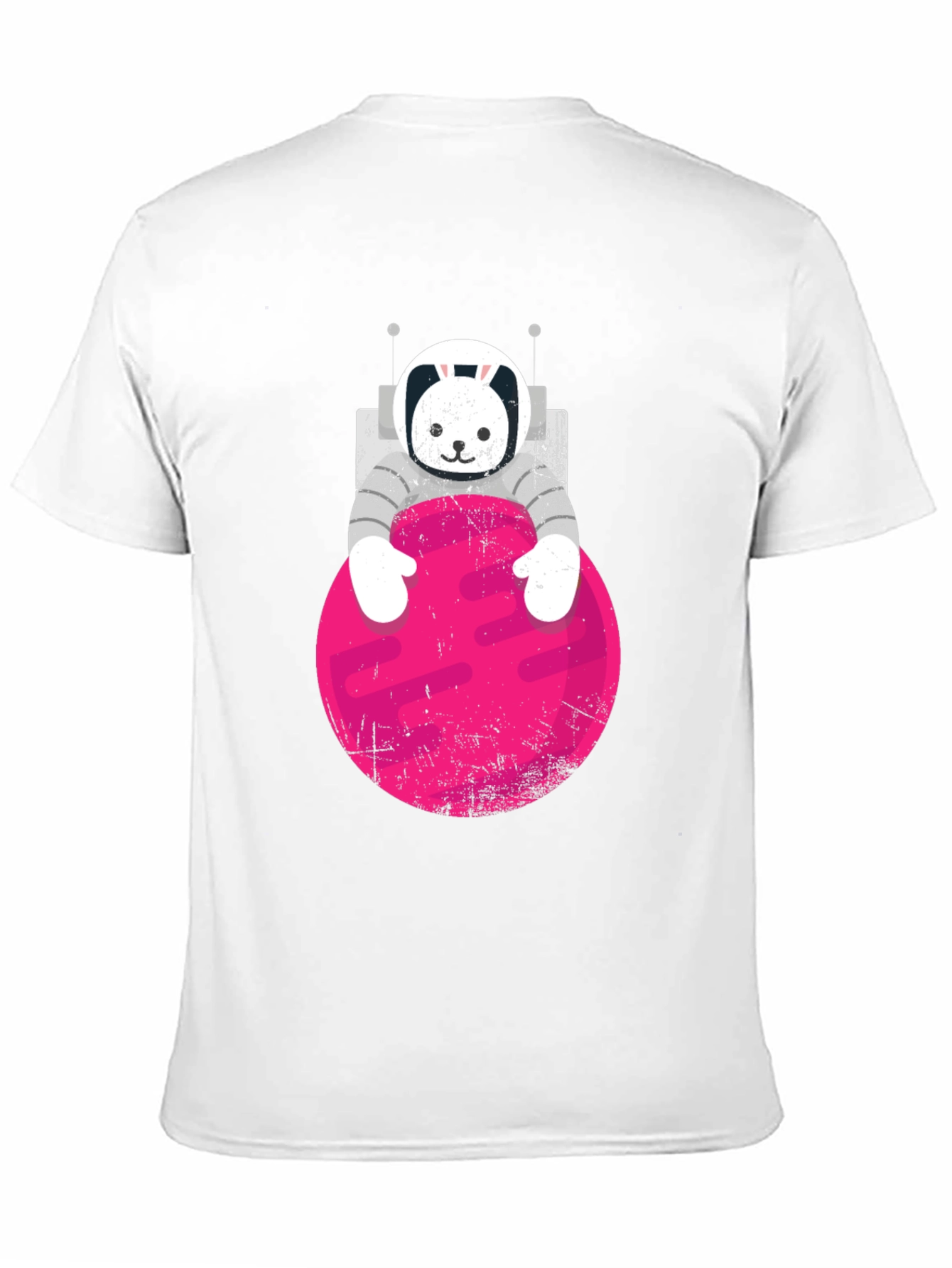 Black Astronaut Bunny Graphic T-Shirt view 11