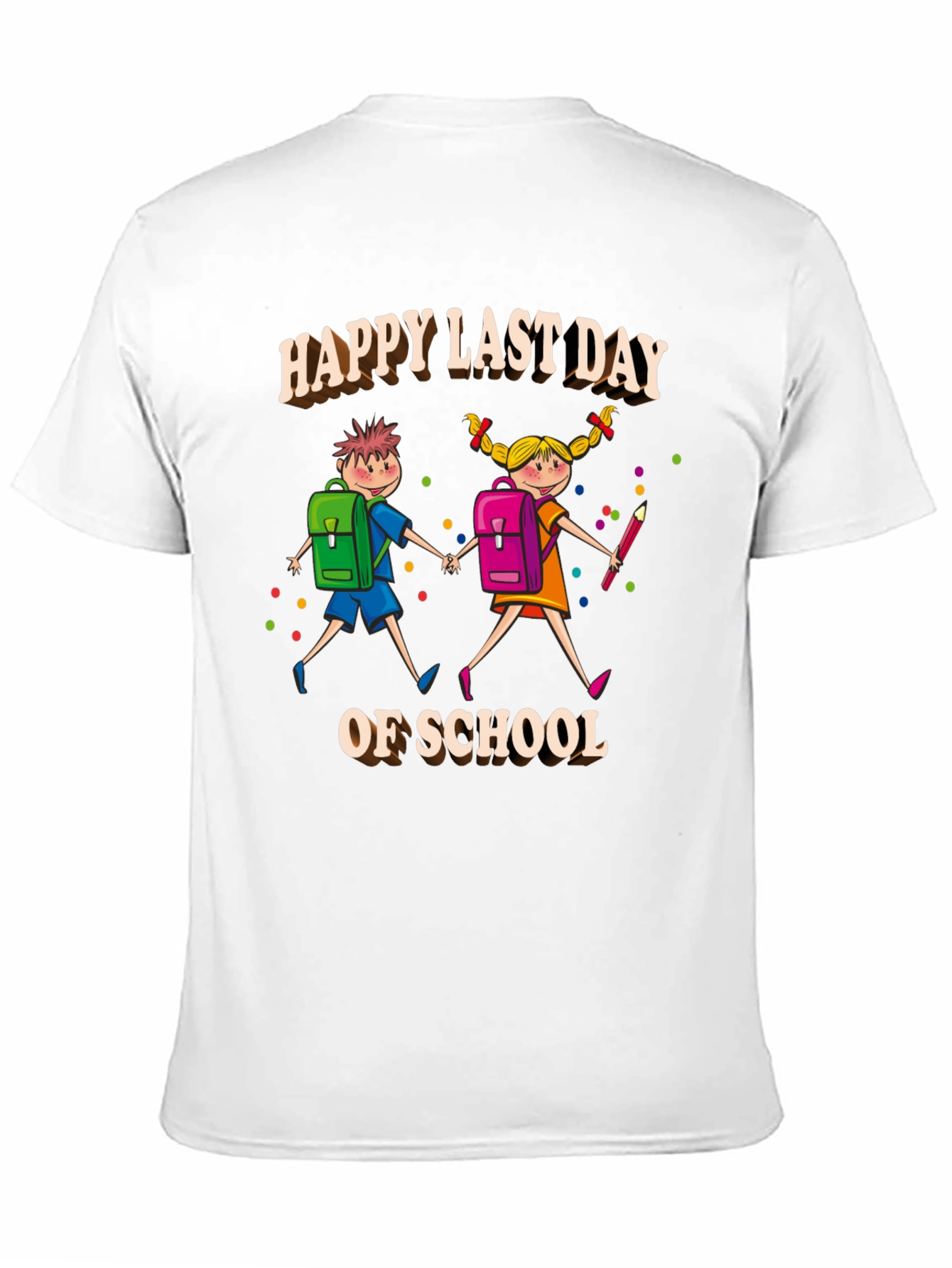 Black Happy Last Day of School T-Shirt view 11