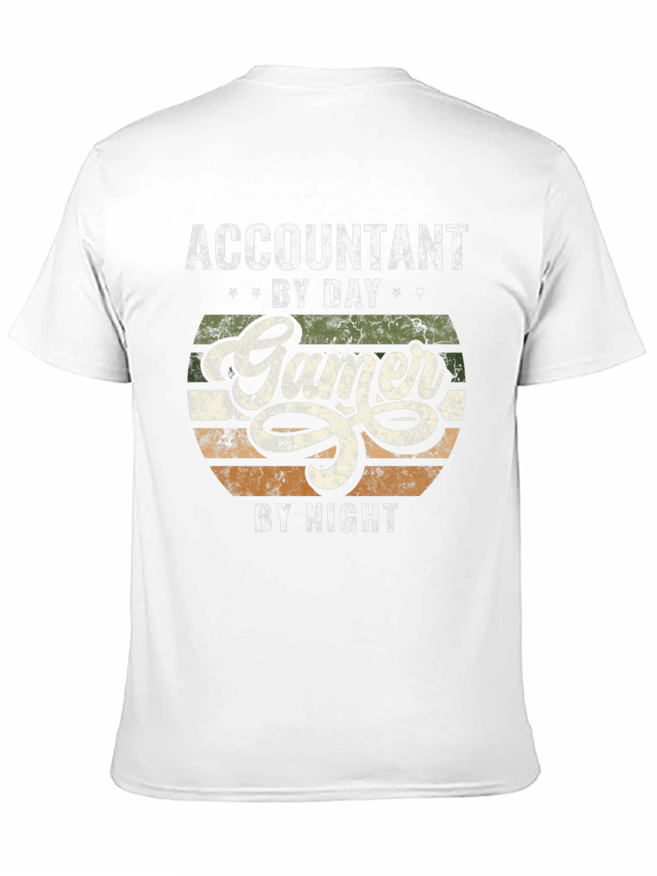 Black Accountant by Day Gamer by Night Graphic T-Shirt view 11
