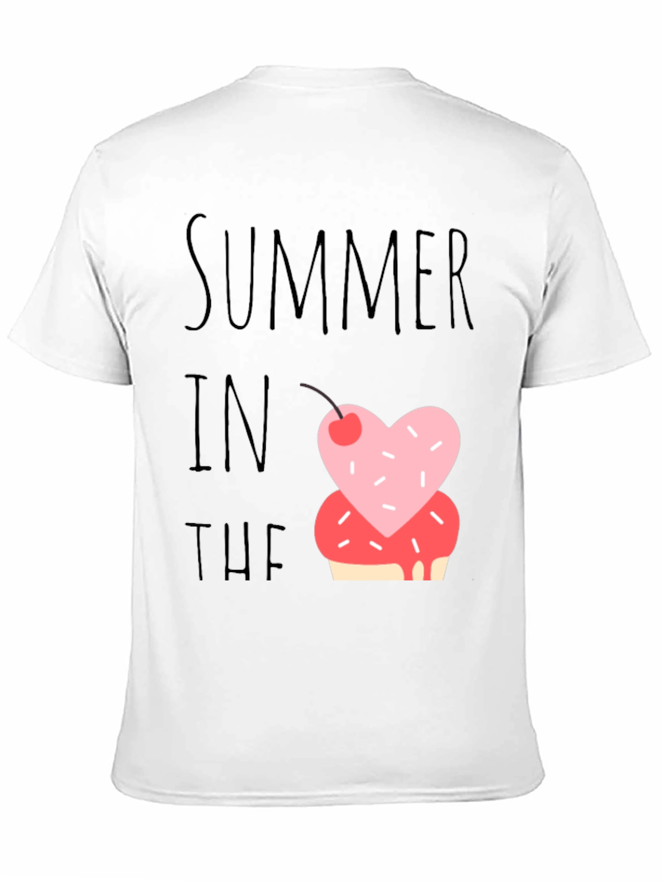 Black Summer Sweet Treat Tee - Fun Casual Shirt view 11