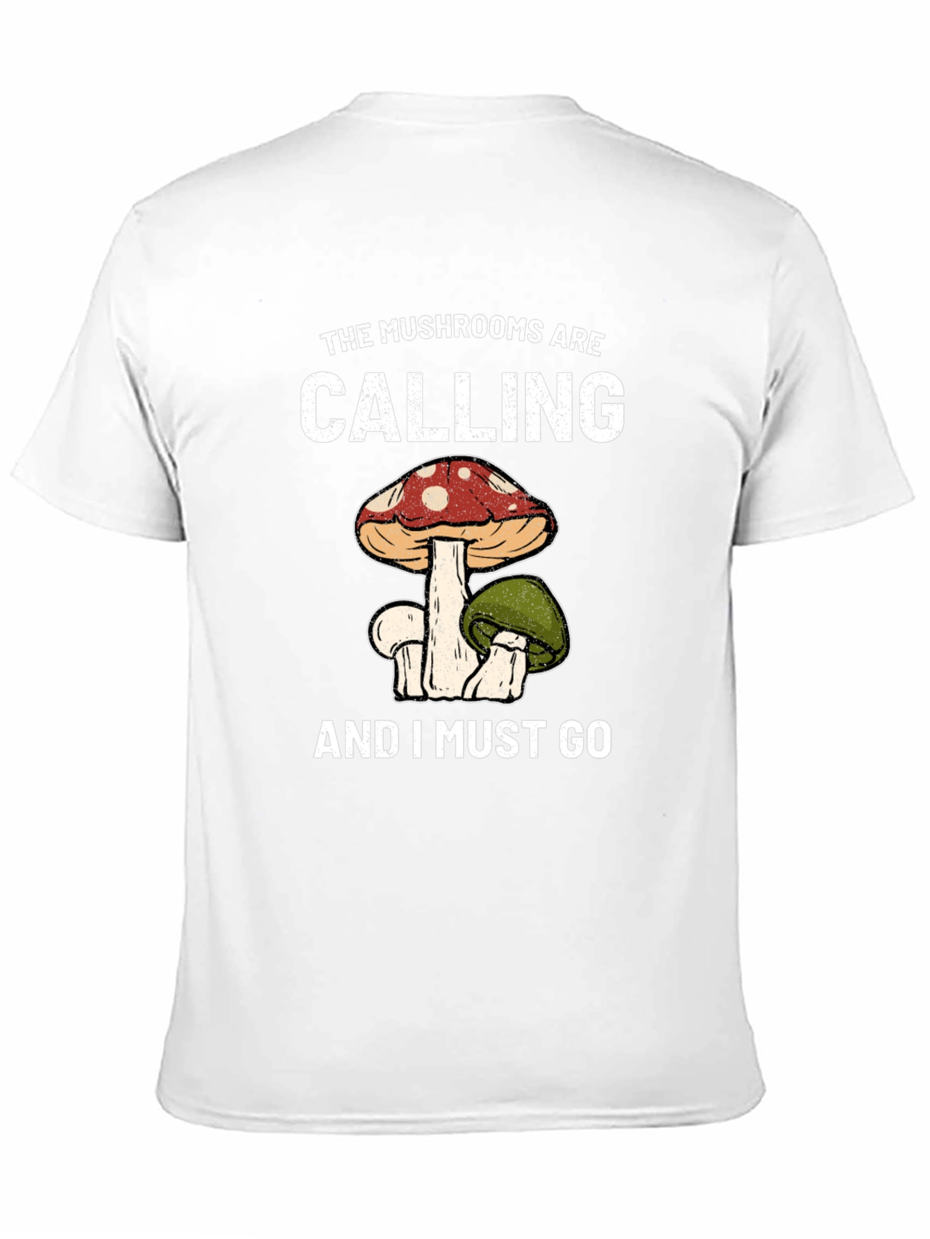 Black Mushroom Calling T-Shirt view 11