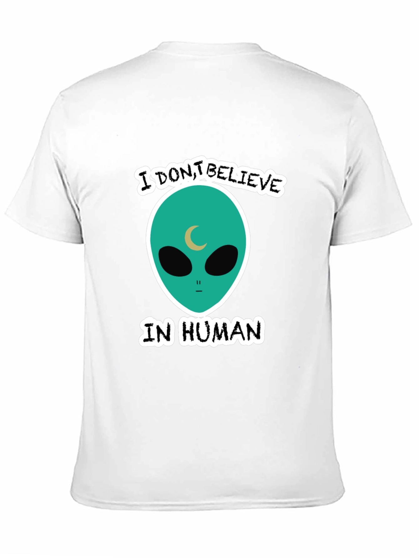 Black I Don't Believe in Humans Graphic Tee view 11