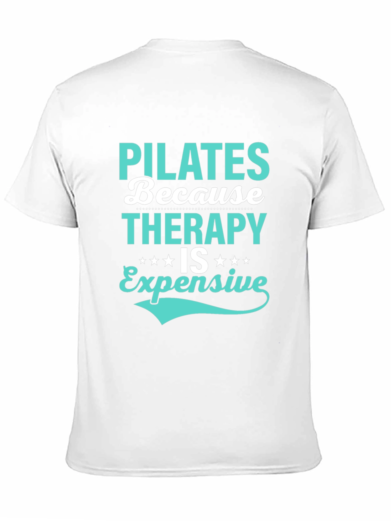 Black Pilates Therapy Funny Graphic Tee view 11