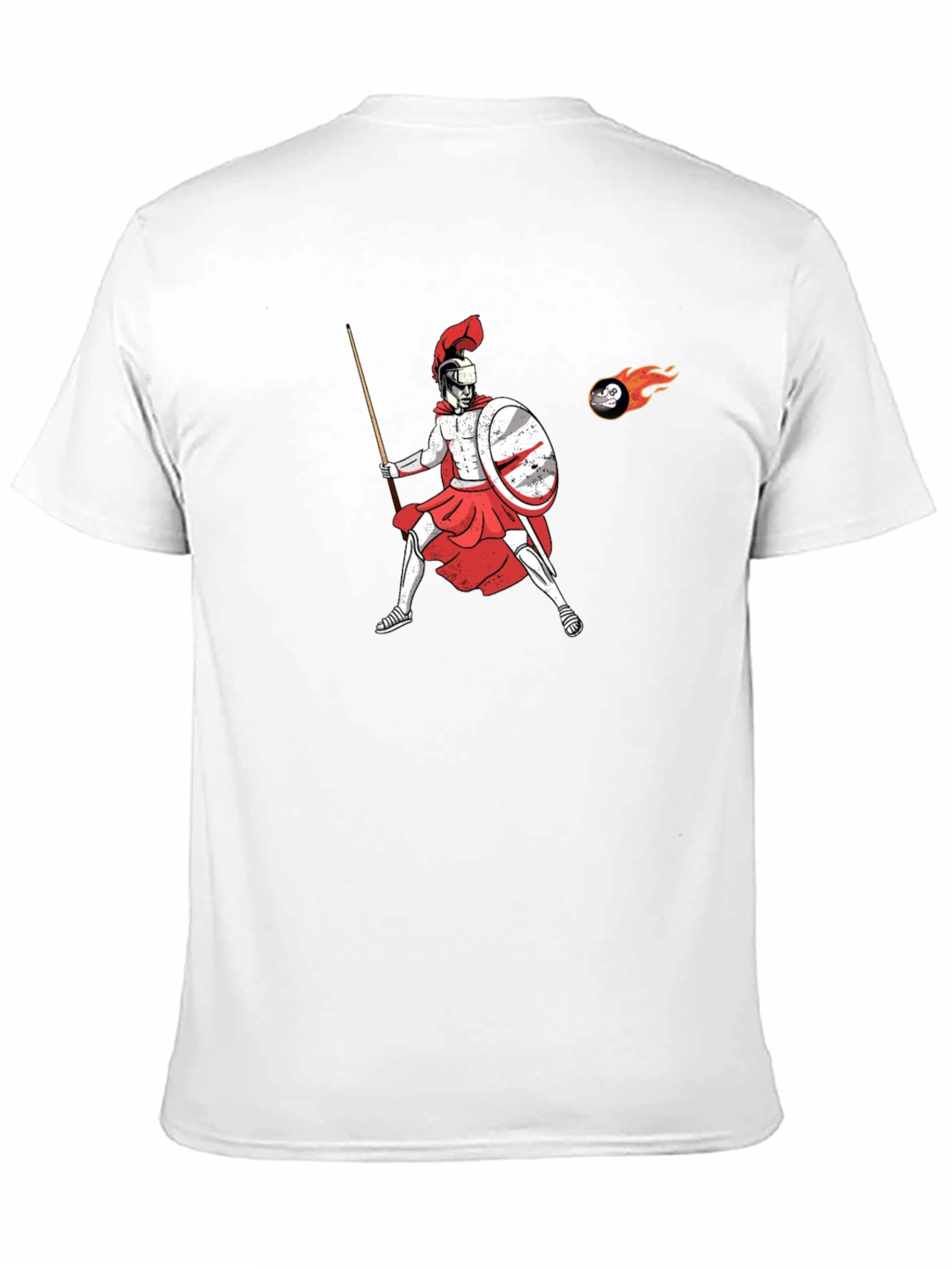 Black Spartan Warrior Graphic Tee - Classic Black T-Shirt view 11