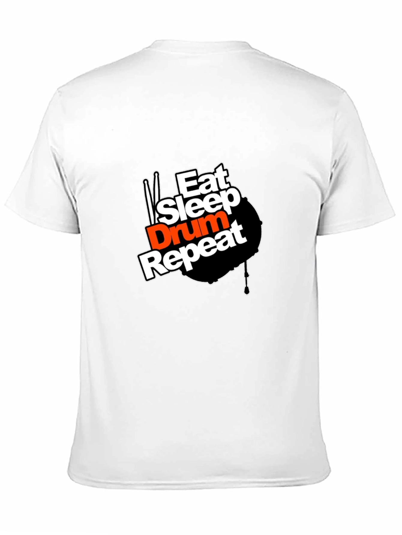 Black Eat Sleep Drum Repeat Graphic T-Shirt view 11