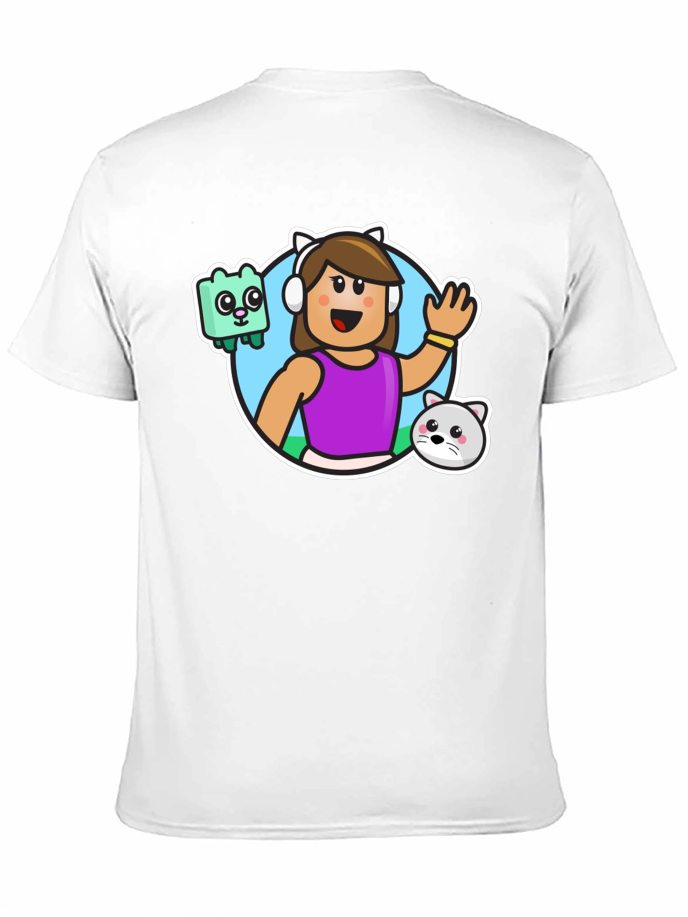 Black Gaming Avatar Black T-Shirt view 11