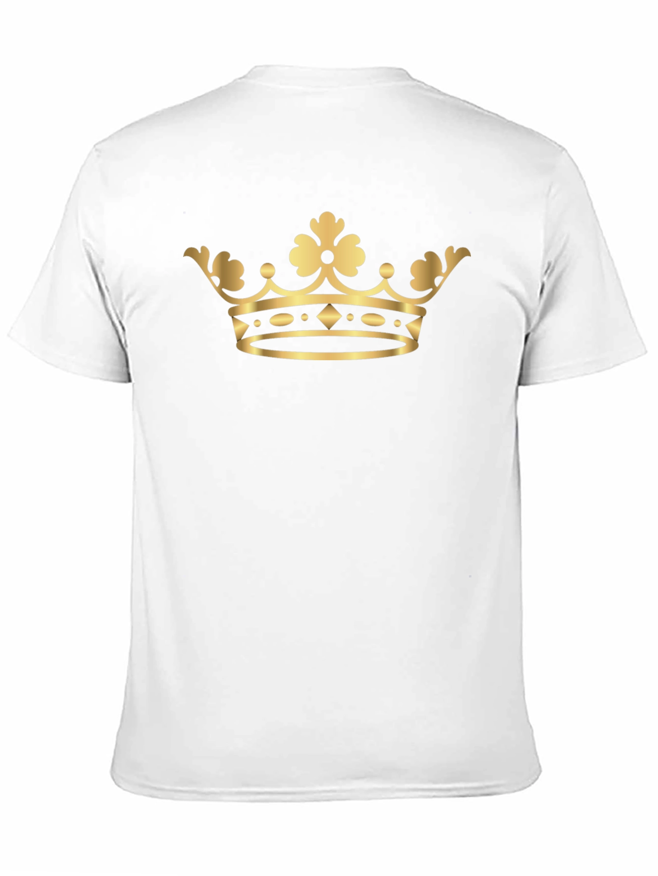 Black Gold Crown Graphic Tee - Classic Style view 11