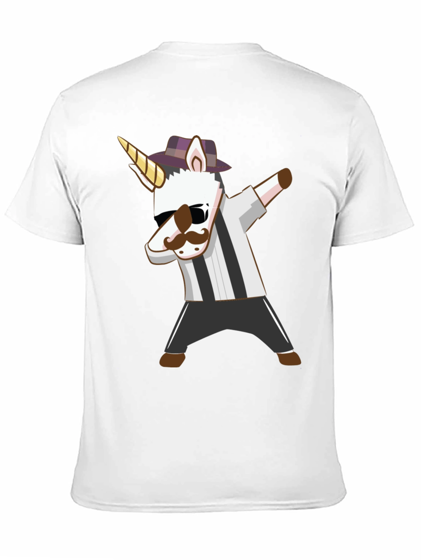 Black Dabbing Unicorn T-Shirt: Unique Cartoon Design view 11