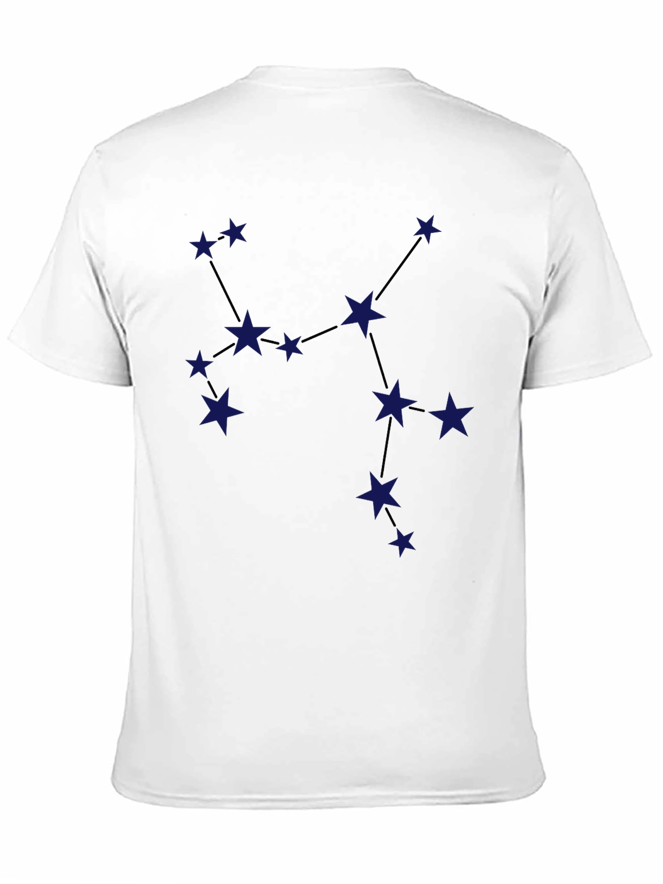 Black Constellation Graphic Tee - Stylish Star Design view 11