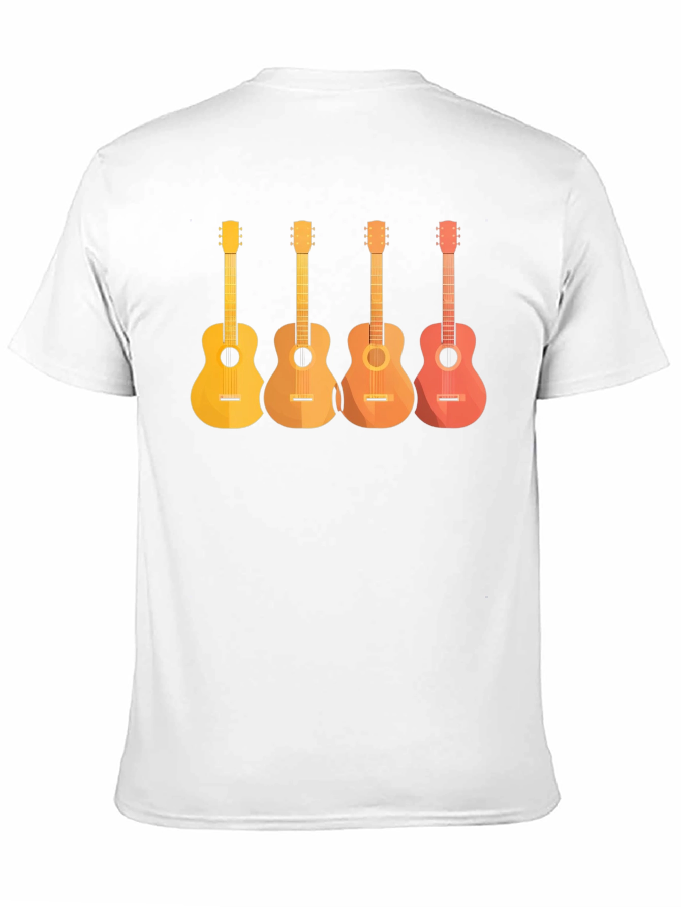 Black Guitar Evolution Graphic T-Shirt - Black view 11