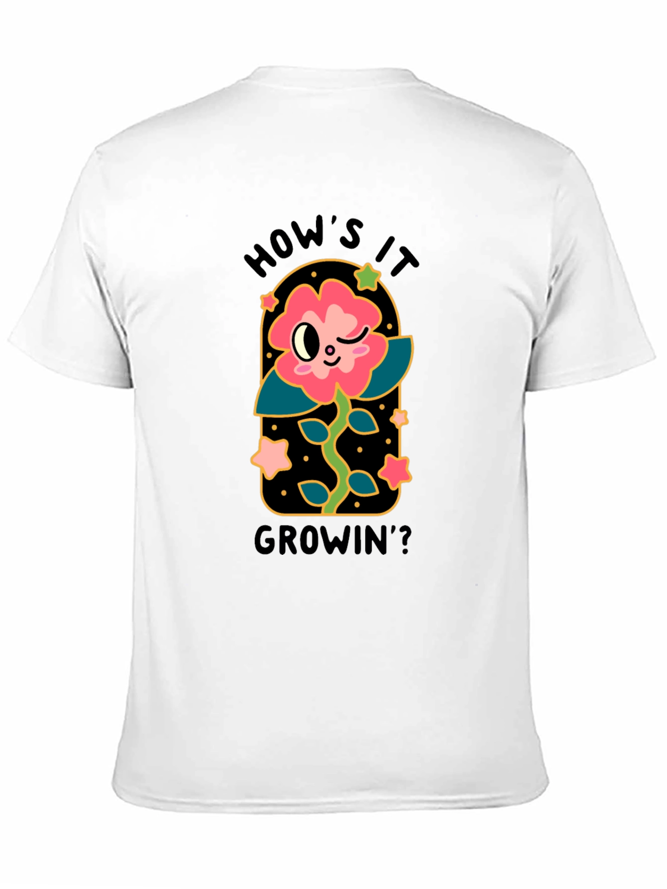 Black How's it Growin'? Graphic T-Shirt view 11