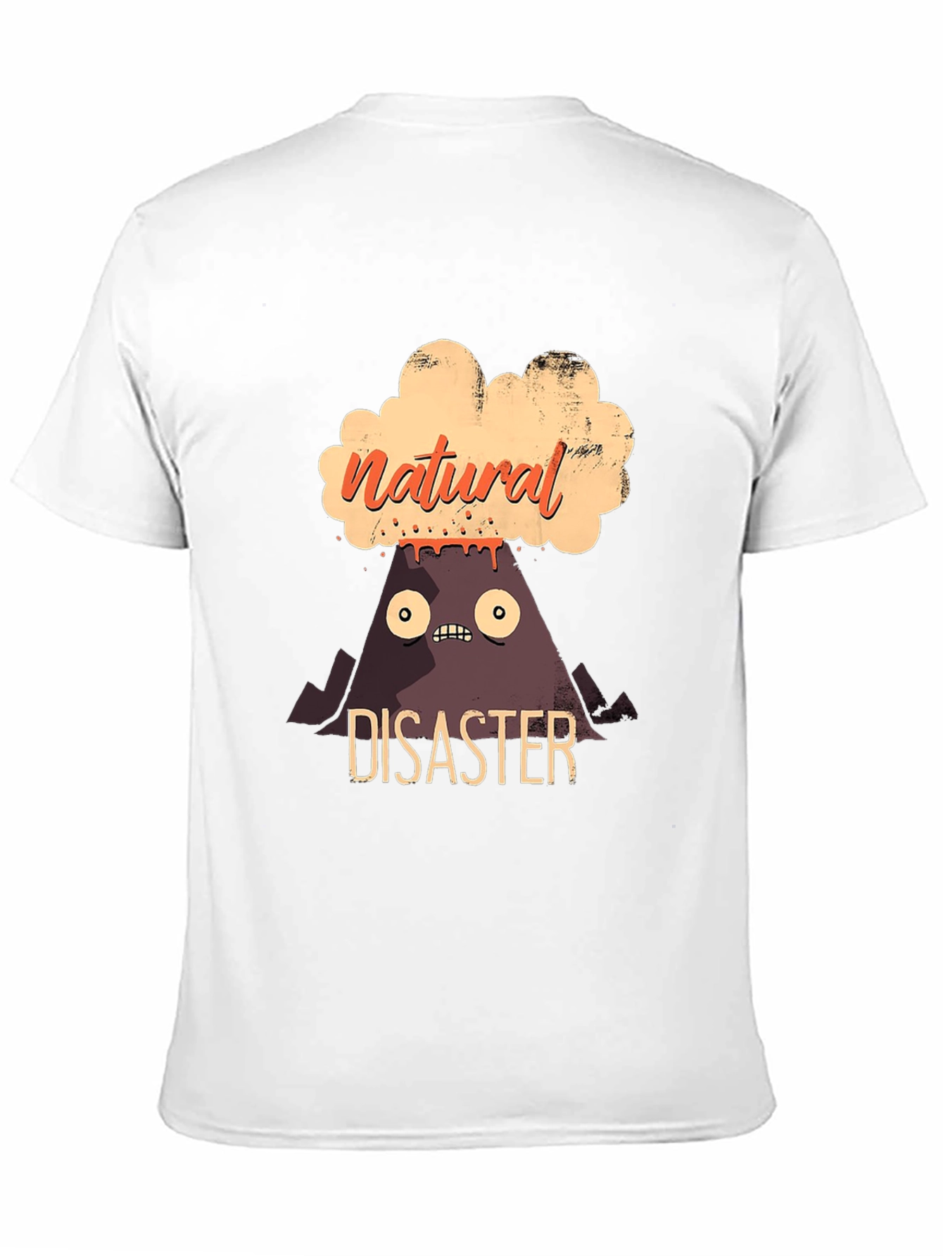 Black Natural Disaster T-Shirt - Funny Volcano Graphic Tee view 11