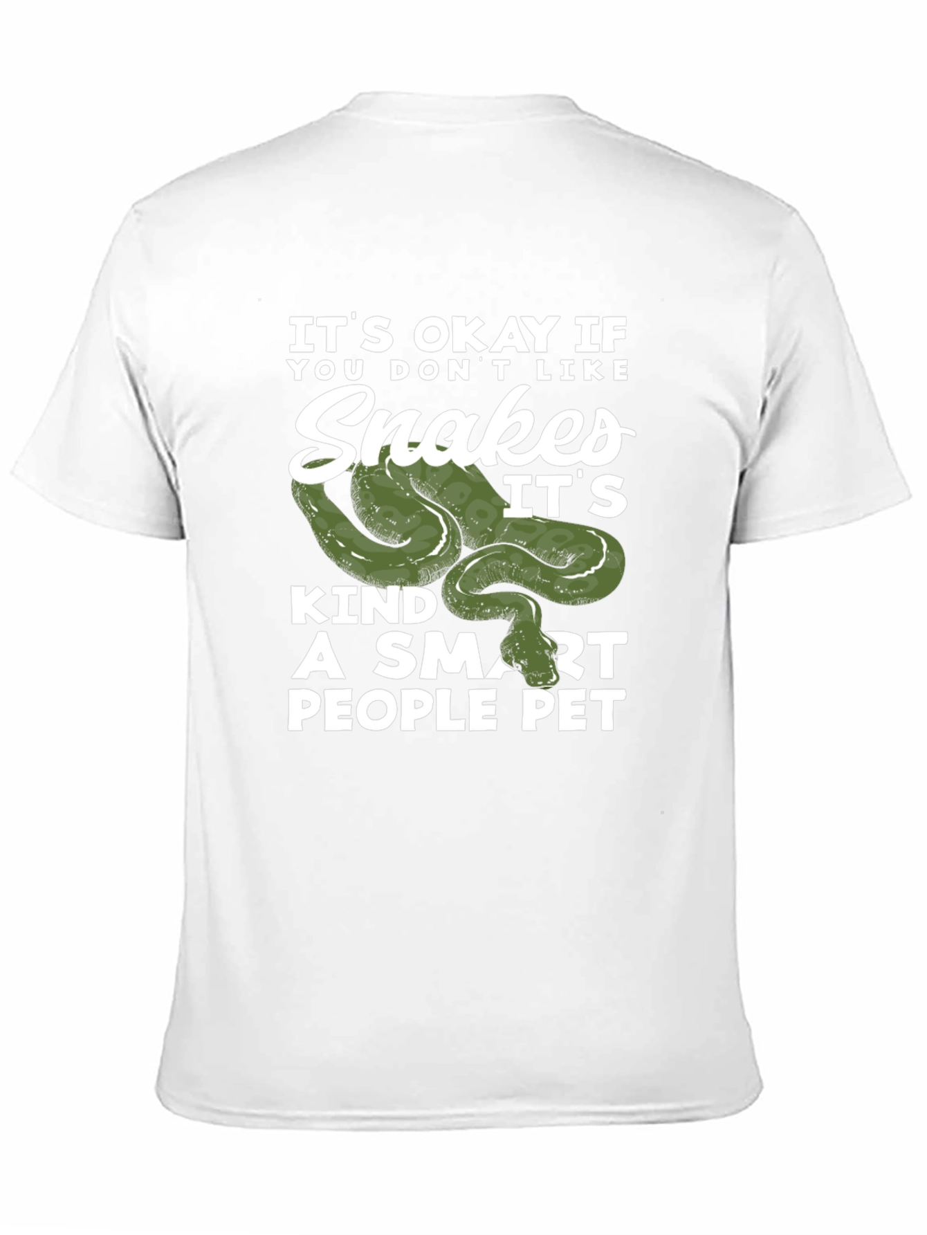 Black Snakes Smart People Pet Black T-Shirt view 11