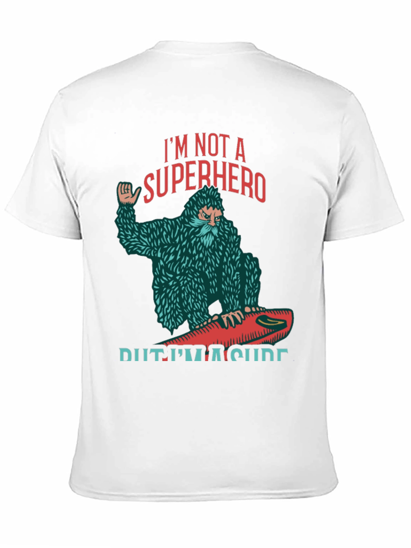 Black I'm Not A Superhero Surfing T-Shirt view 11
