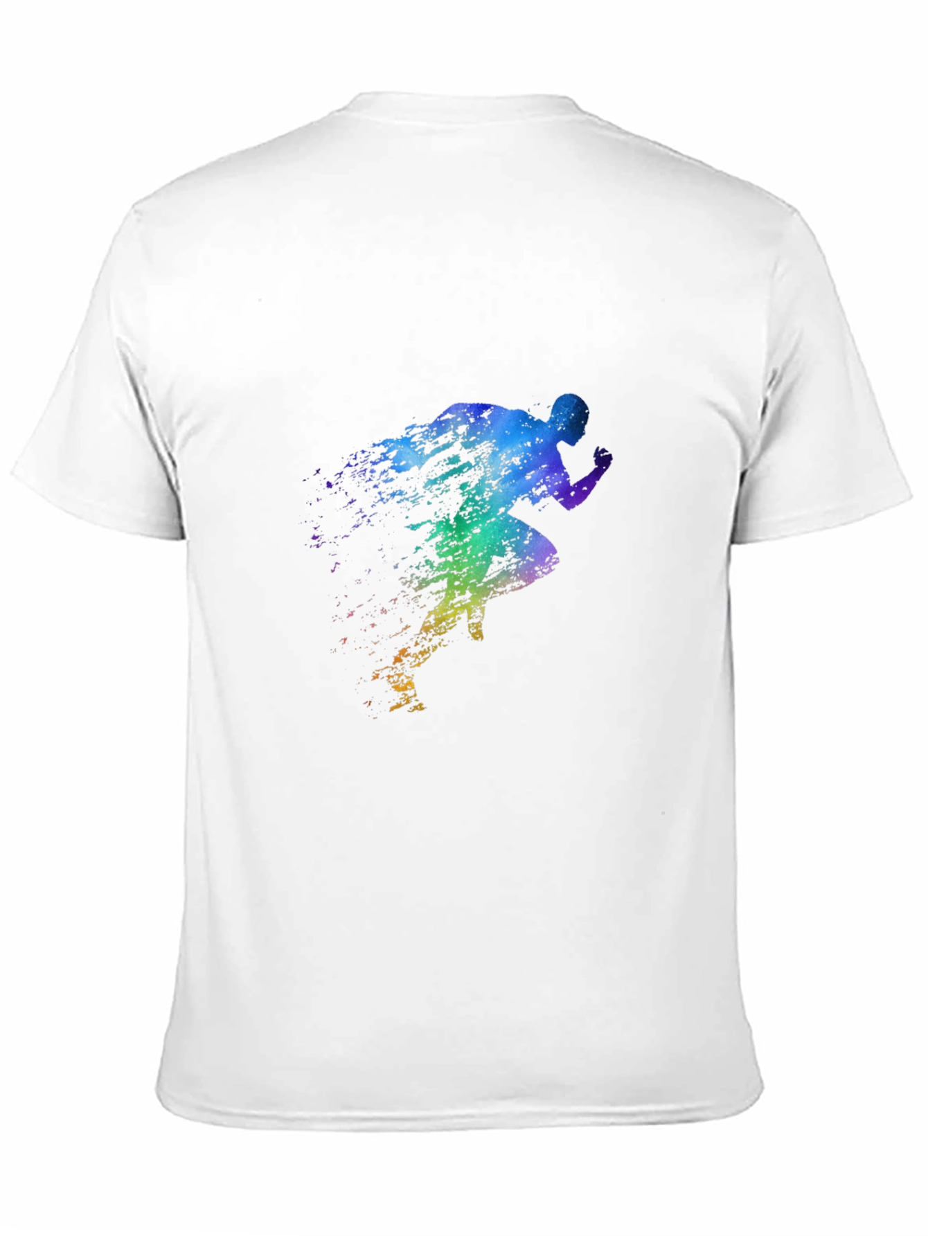 Black Men's Black Running Silhouette Graphic Tee view 11