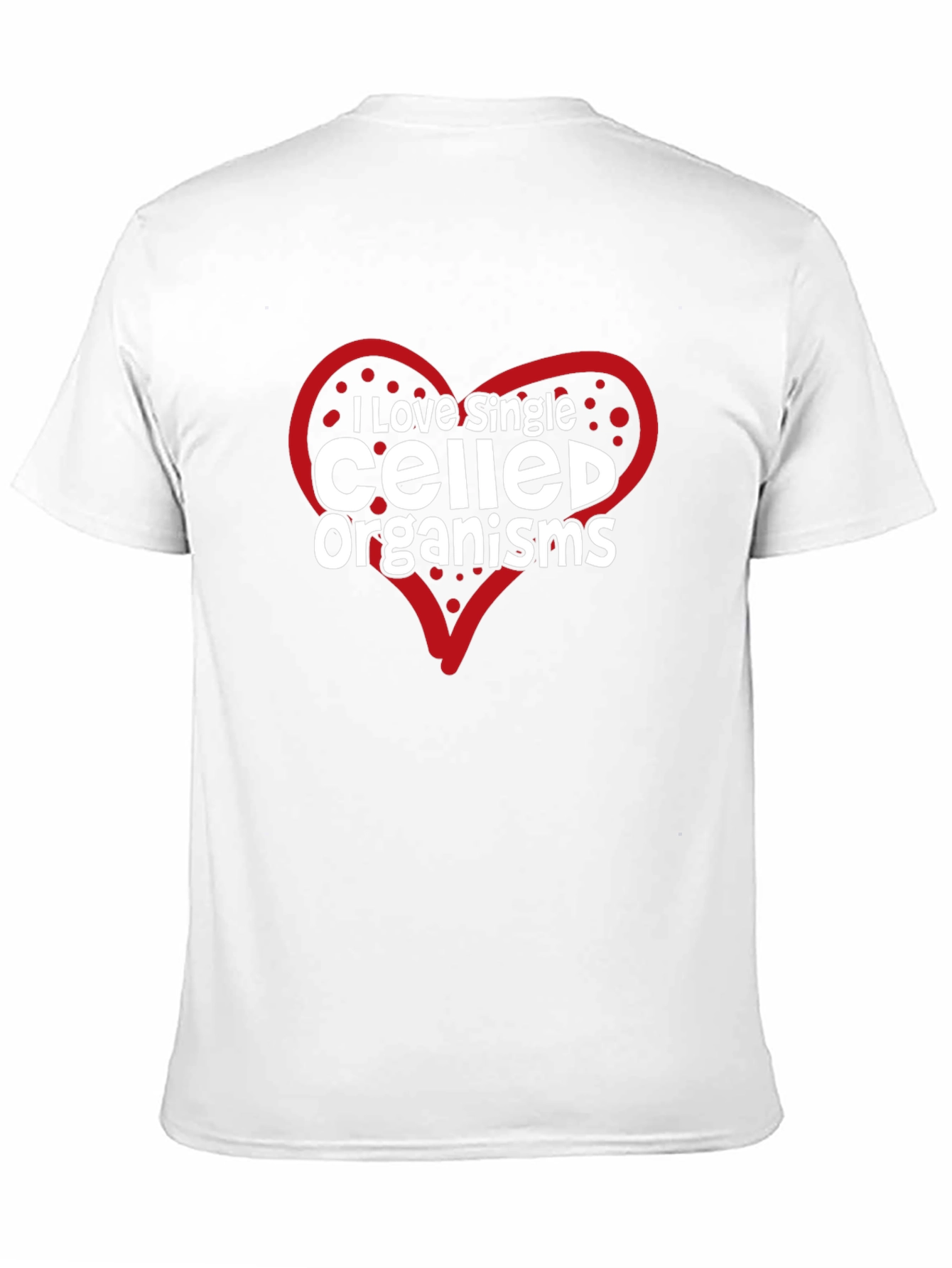 Black I Love Single Celled Organisms Graphic Tee view 11