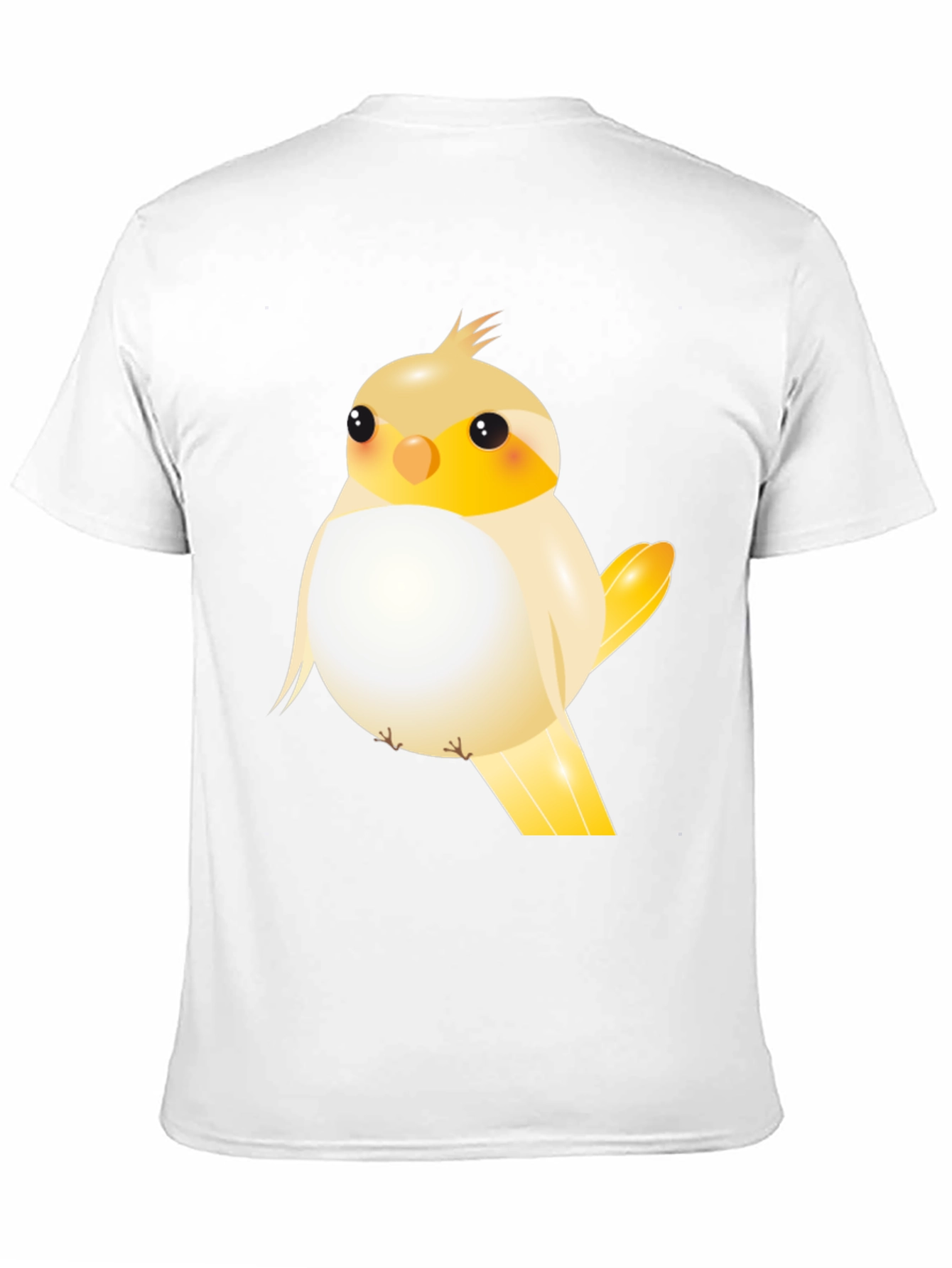 Black Cute Cartoon Bird Graphic T-Shirt view 11