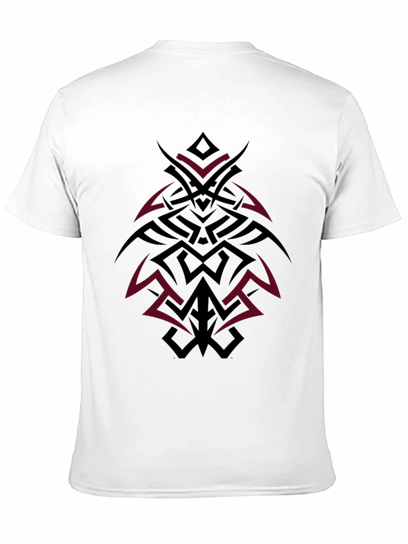 Black Tribal Tattoo Graphic Black T-Shirt view 11