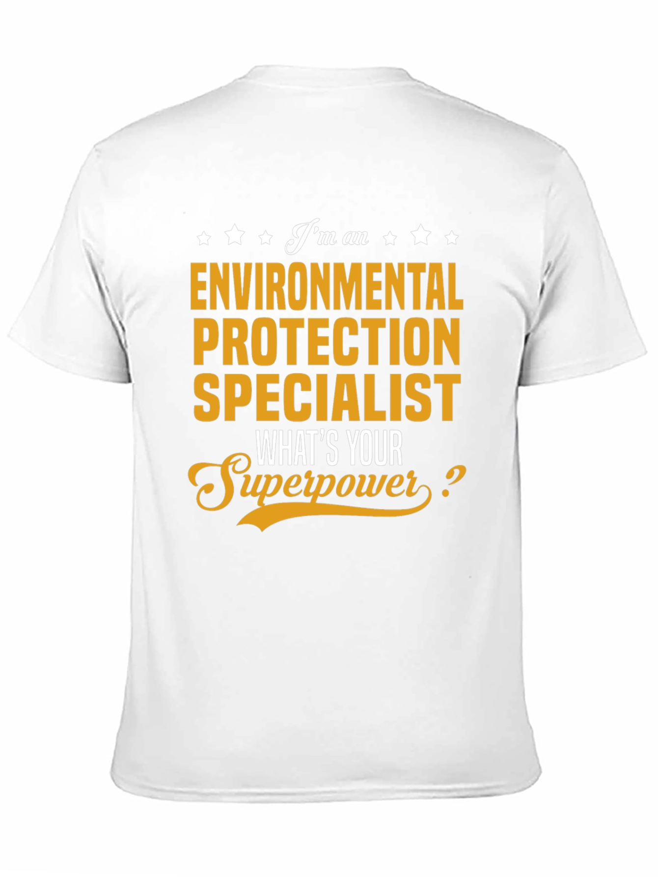 Black Environmental Specialist Superpower T-Shirt view 11